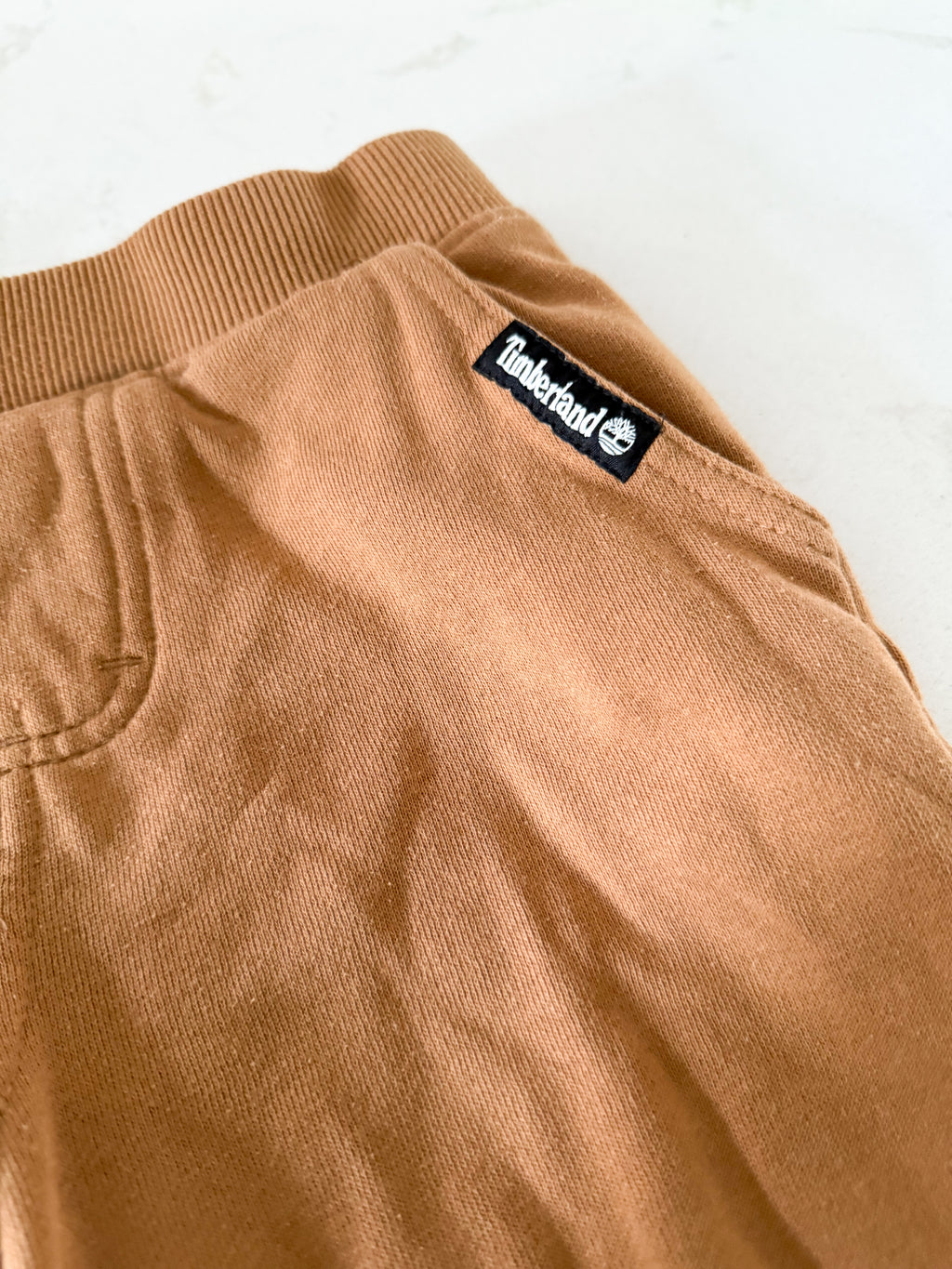 Timberland- 6Y- GUC- brown sweat pants