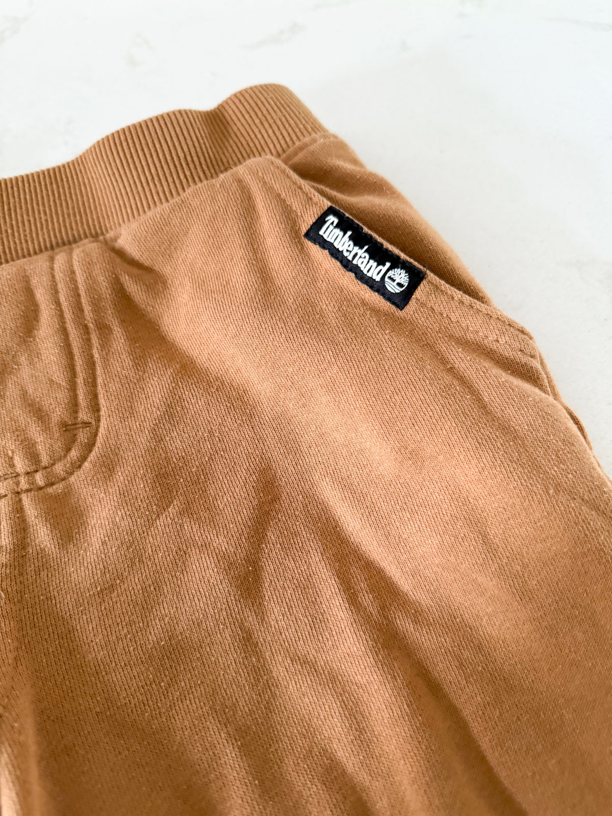Timberland- 6Y- GUC- brown sweat pants