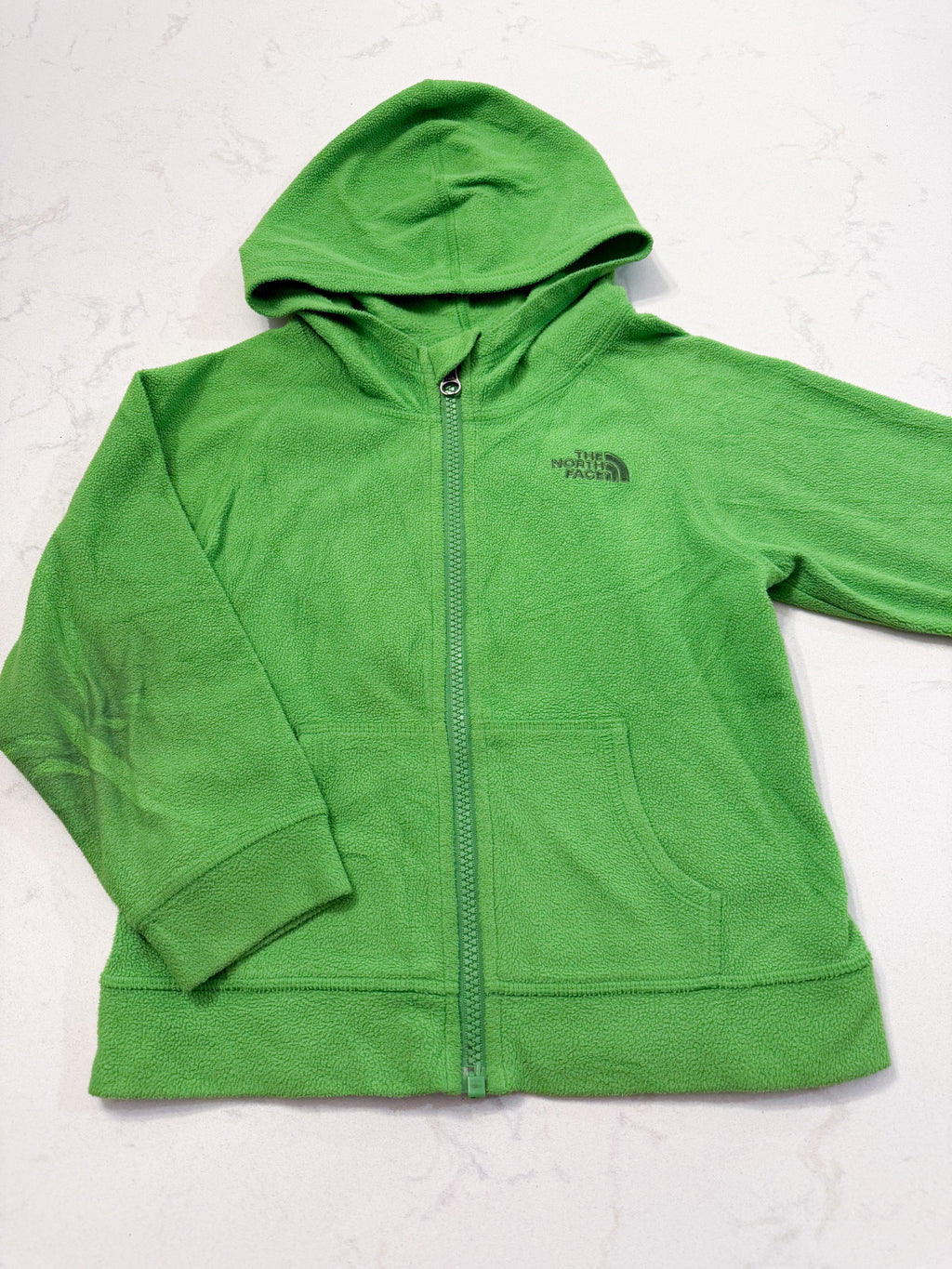 The North Face- 4T- PLAYYY- green zip up fleece