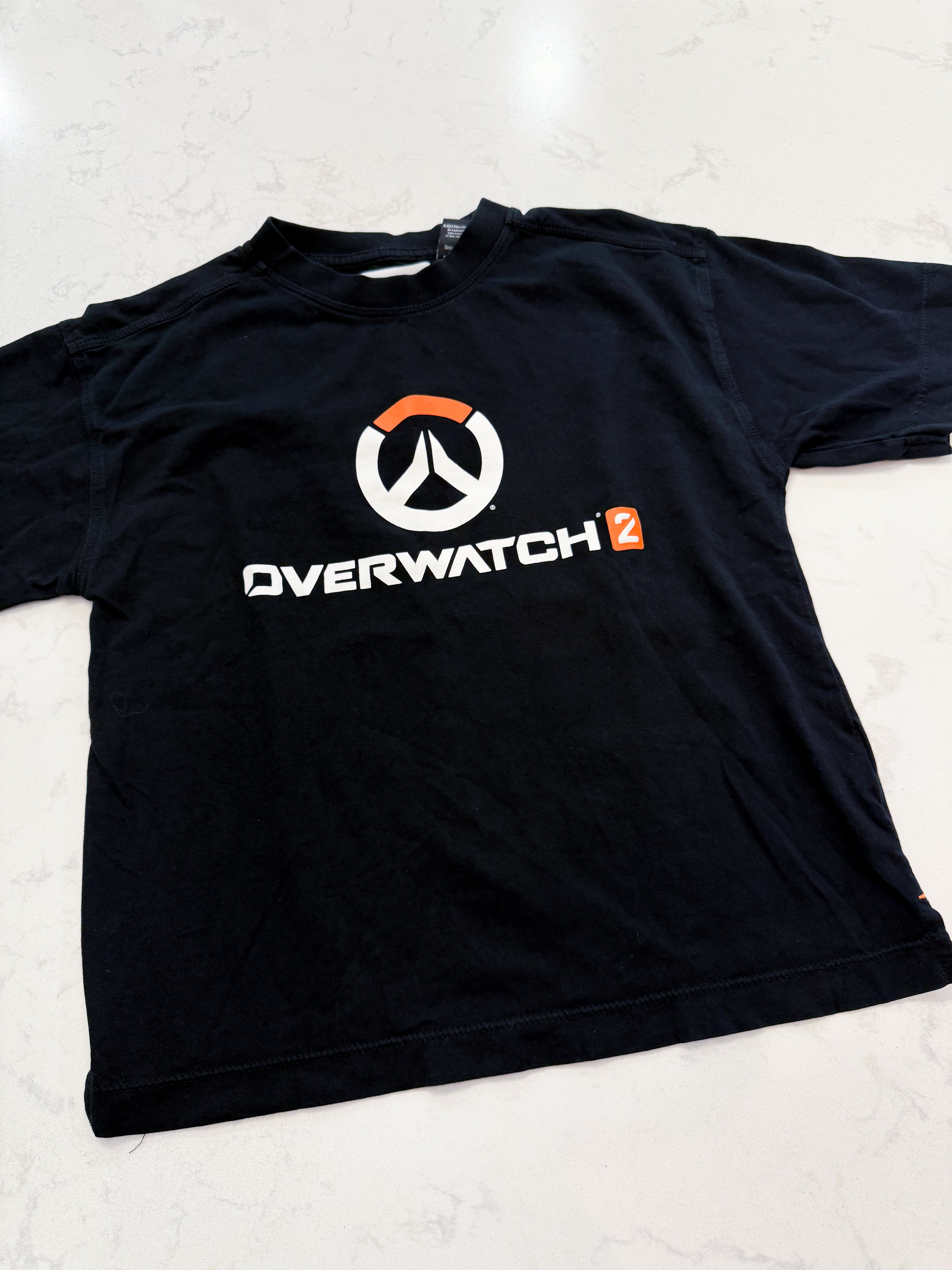 Zara- 8-9Y- VGUC- black Overwatch t shirt