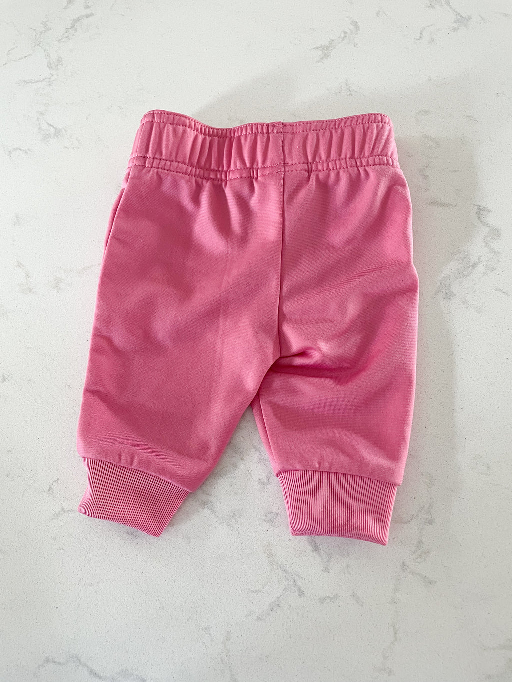 Adidas- 0-3 months- pink track pants
