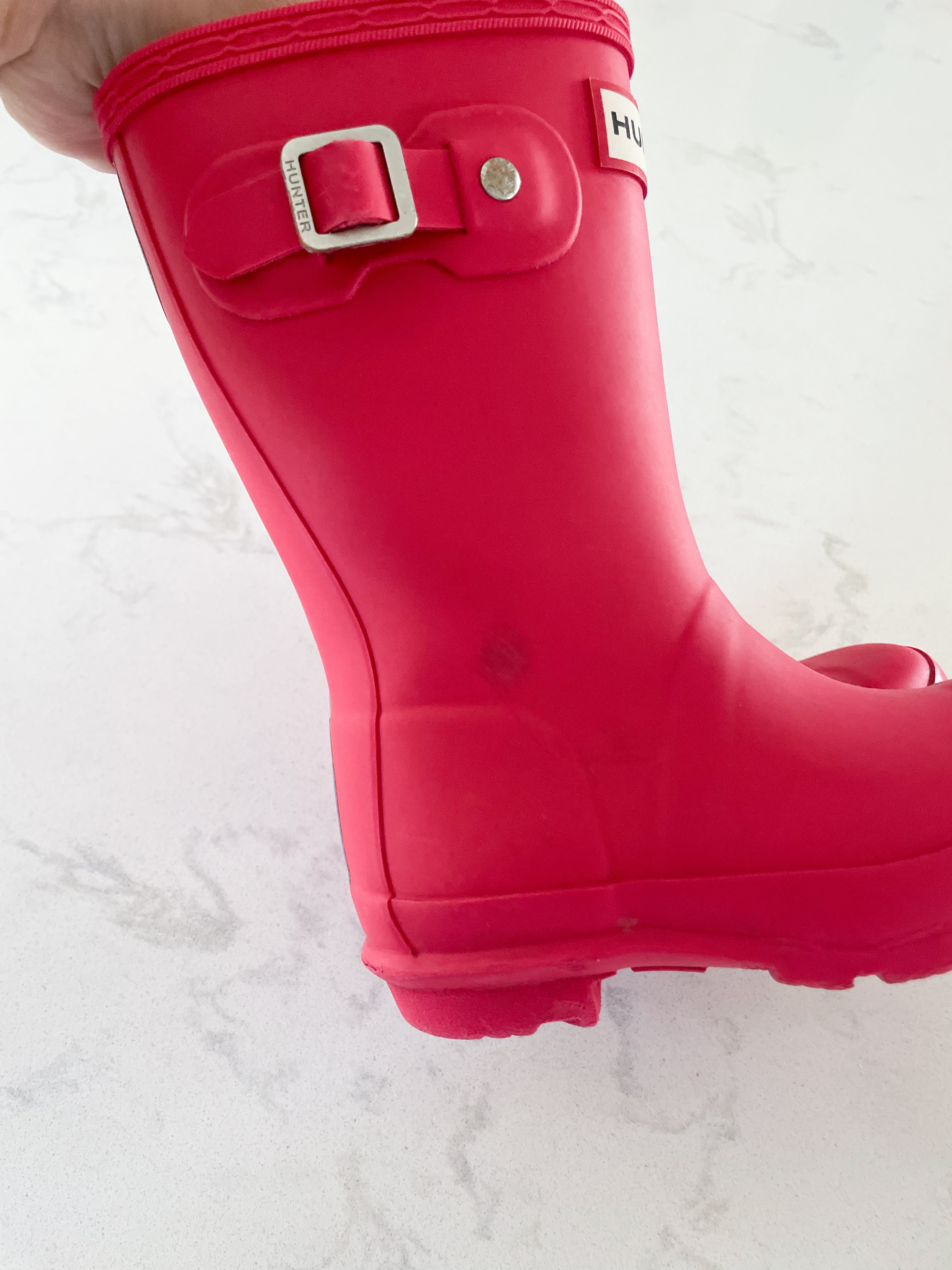 Hunter- 10C- Dark pink rain boots