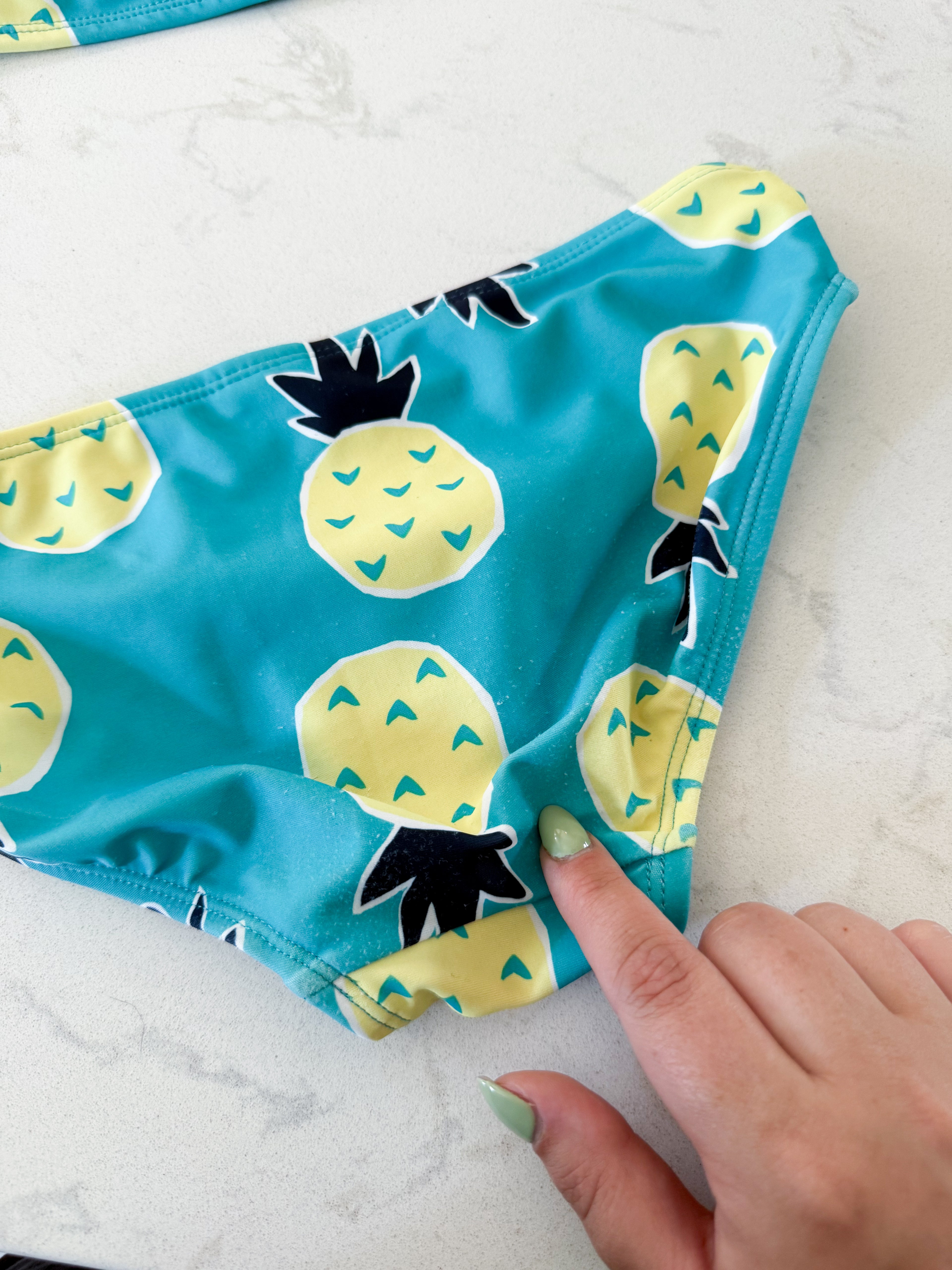 Carters- 12Y- PLAY- two piece pineapple swimsuit