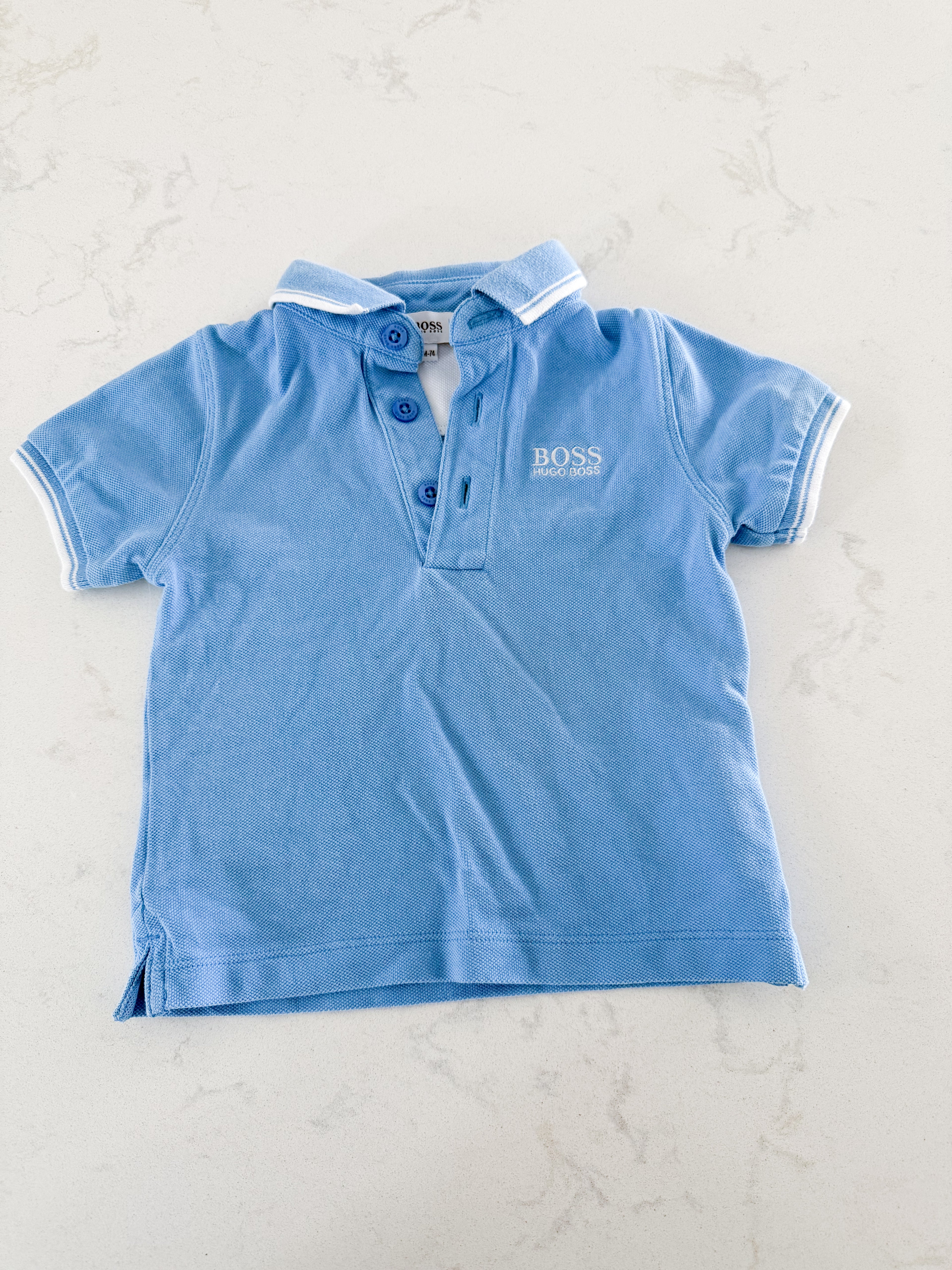 Hugo Boss- 12m- VGUC- blue polo