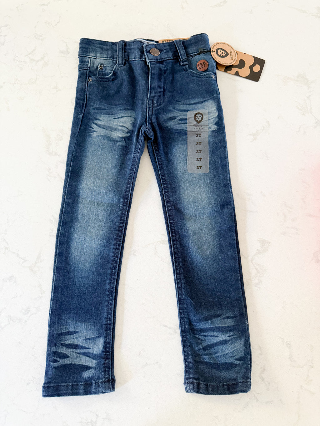 *Rescue*-L&P Apparel- skinny cut jeans- dark blue