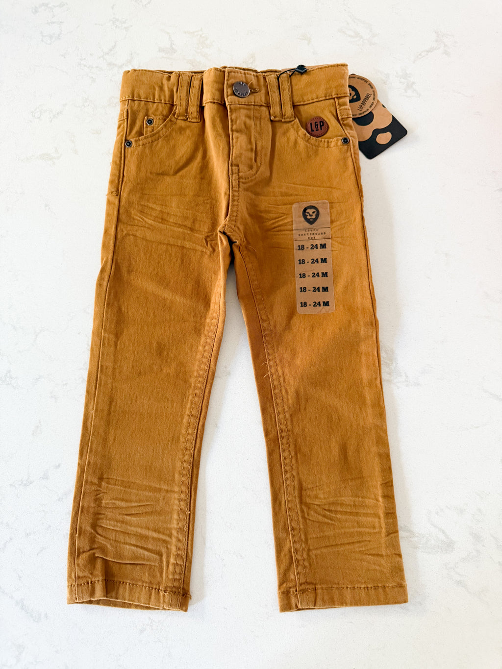 *Rescue*-L&P Apparel- skateboard cut jeans- dark mustard