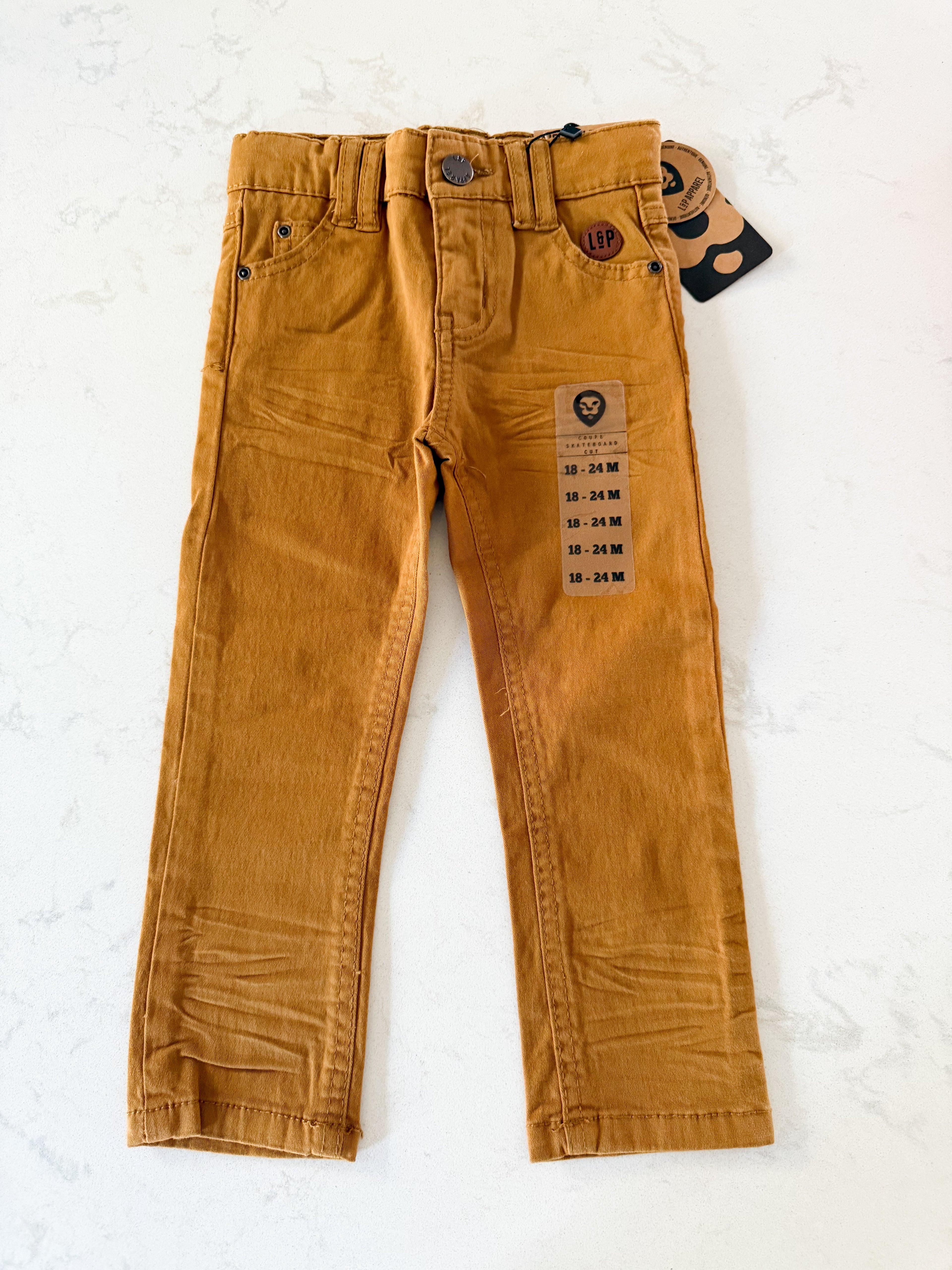 *Rescue*-L&P Apparel- skateboard cut jeans- dark mustard