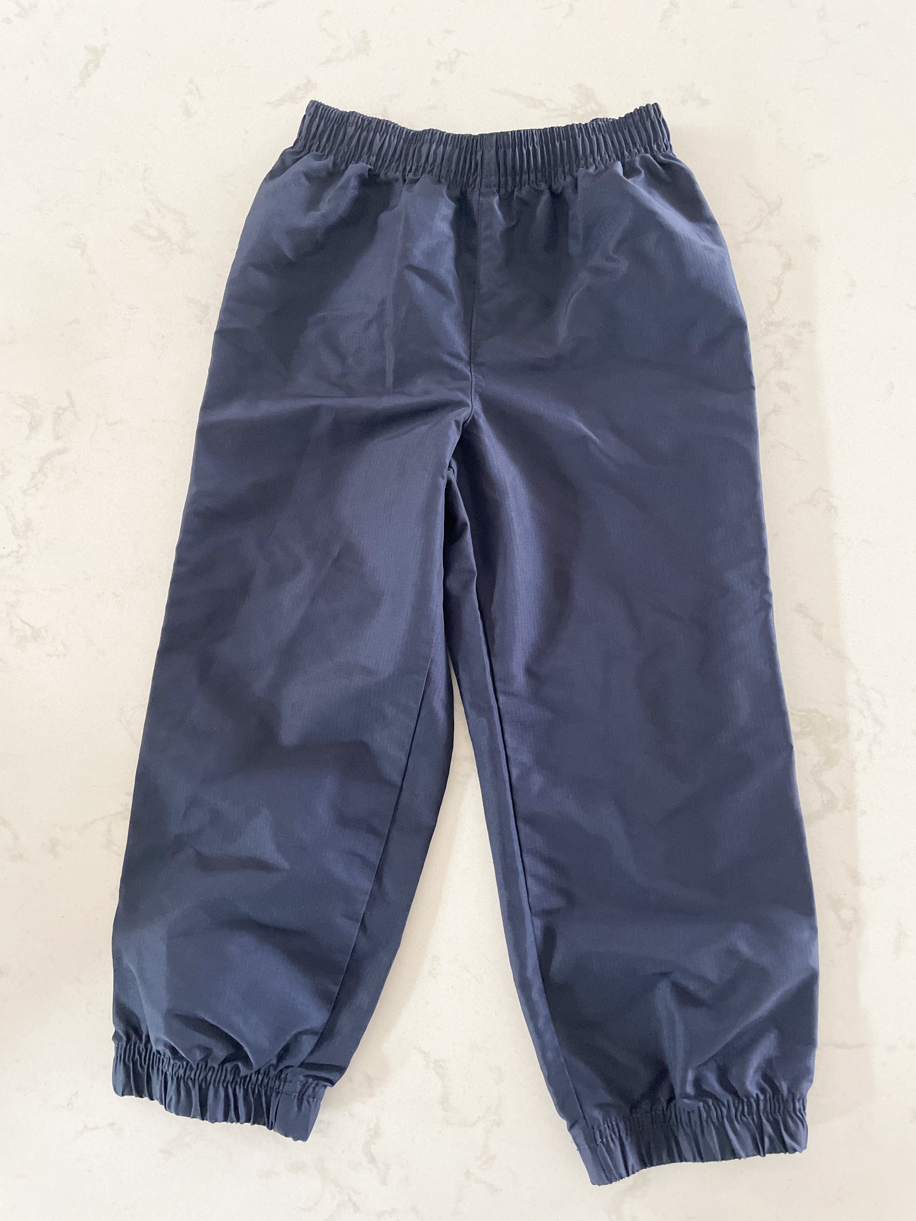 Joe Fresh- 4T- EUC- navy blue splash pants