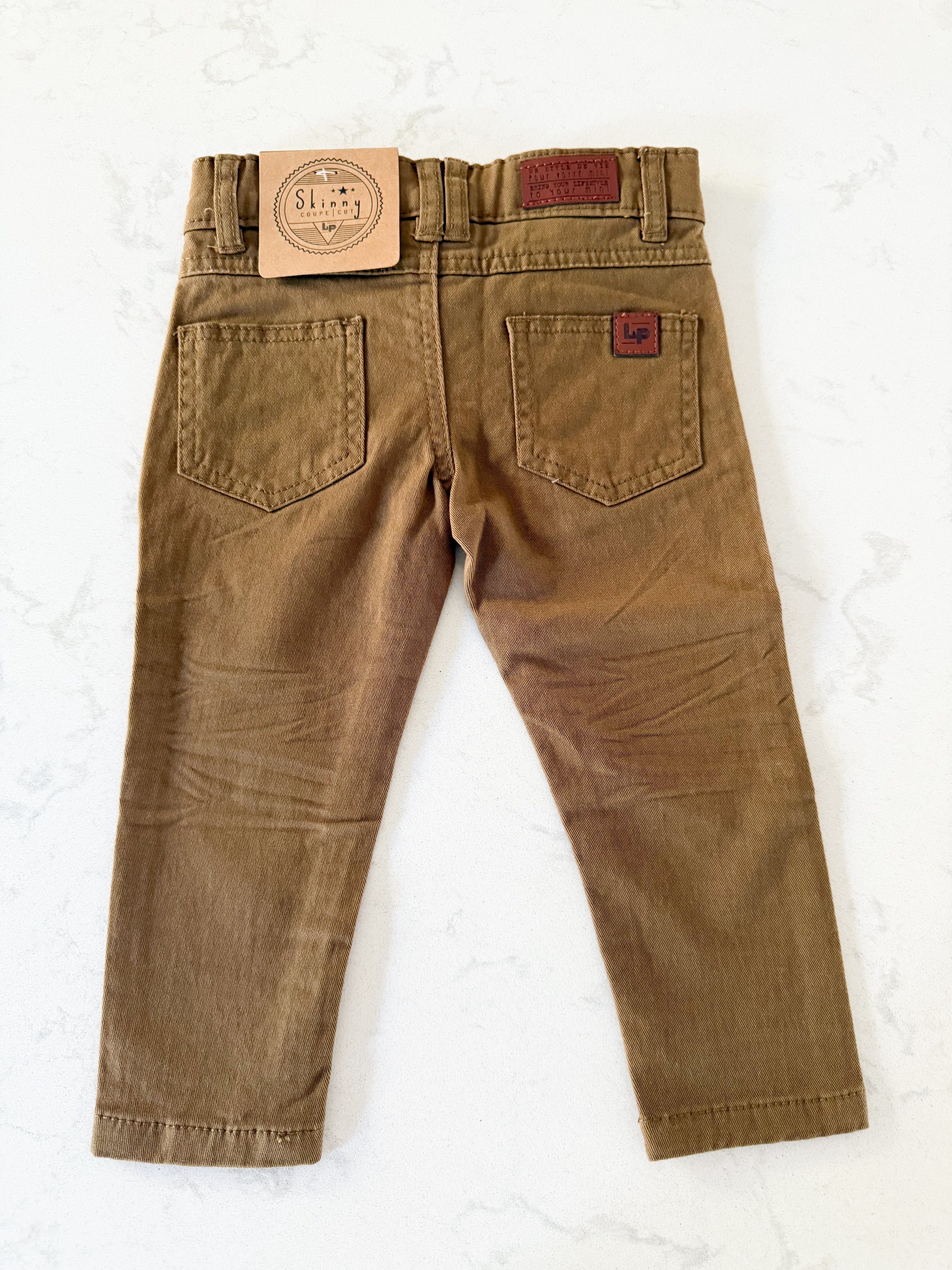 *Rescue*- L&P Apparel- skinny cut jeans- brown