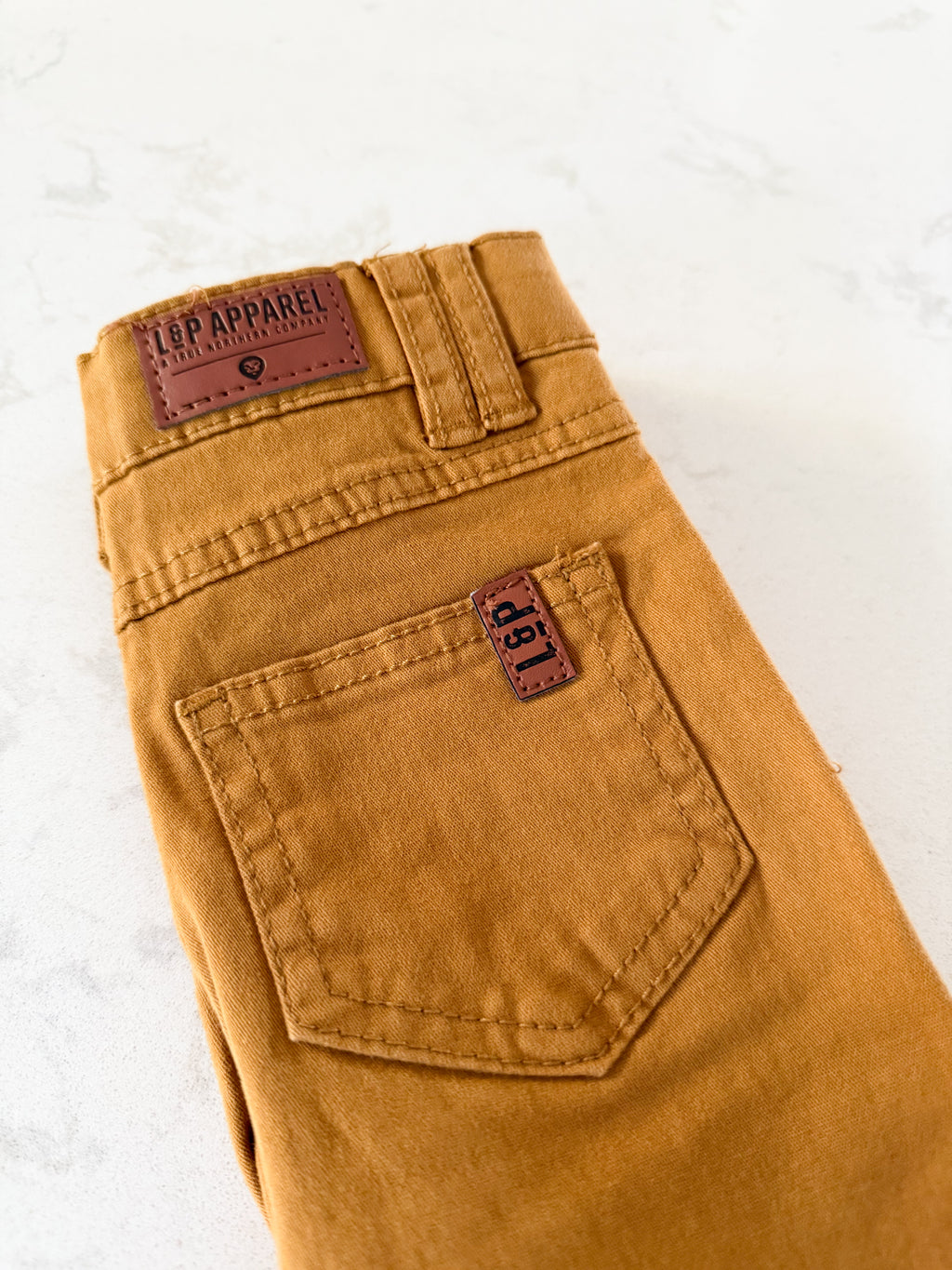 *Rescue*-L&P Apparel- skateboard cut jeans- dark mustard