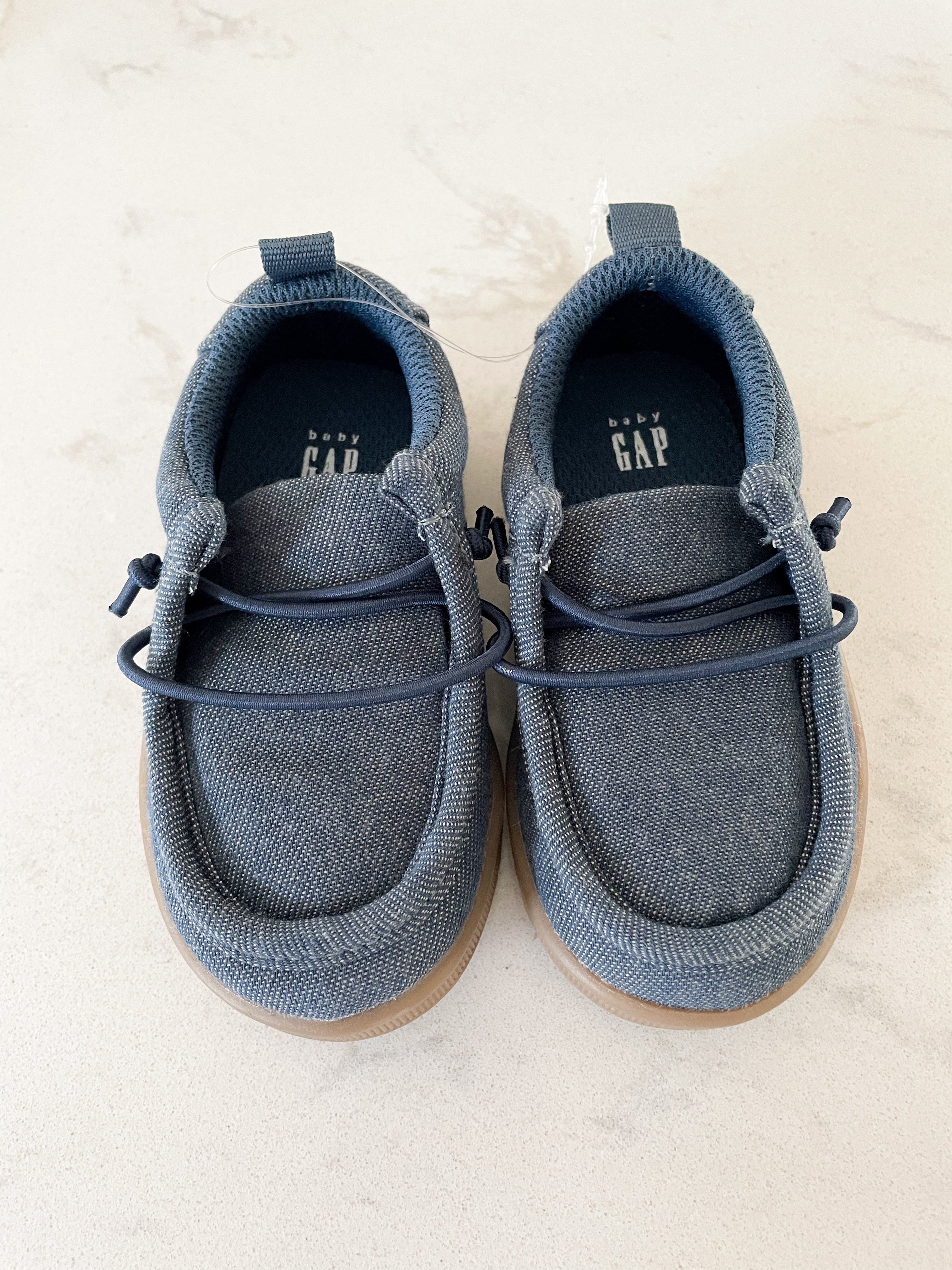 Gap-5C- slip on dark blue shoes