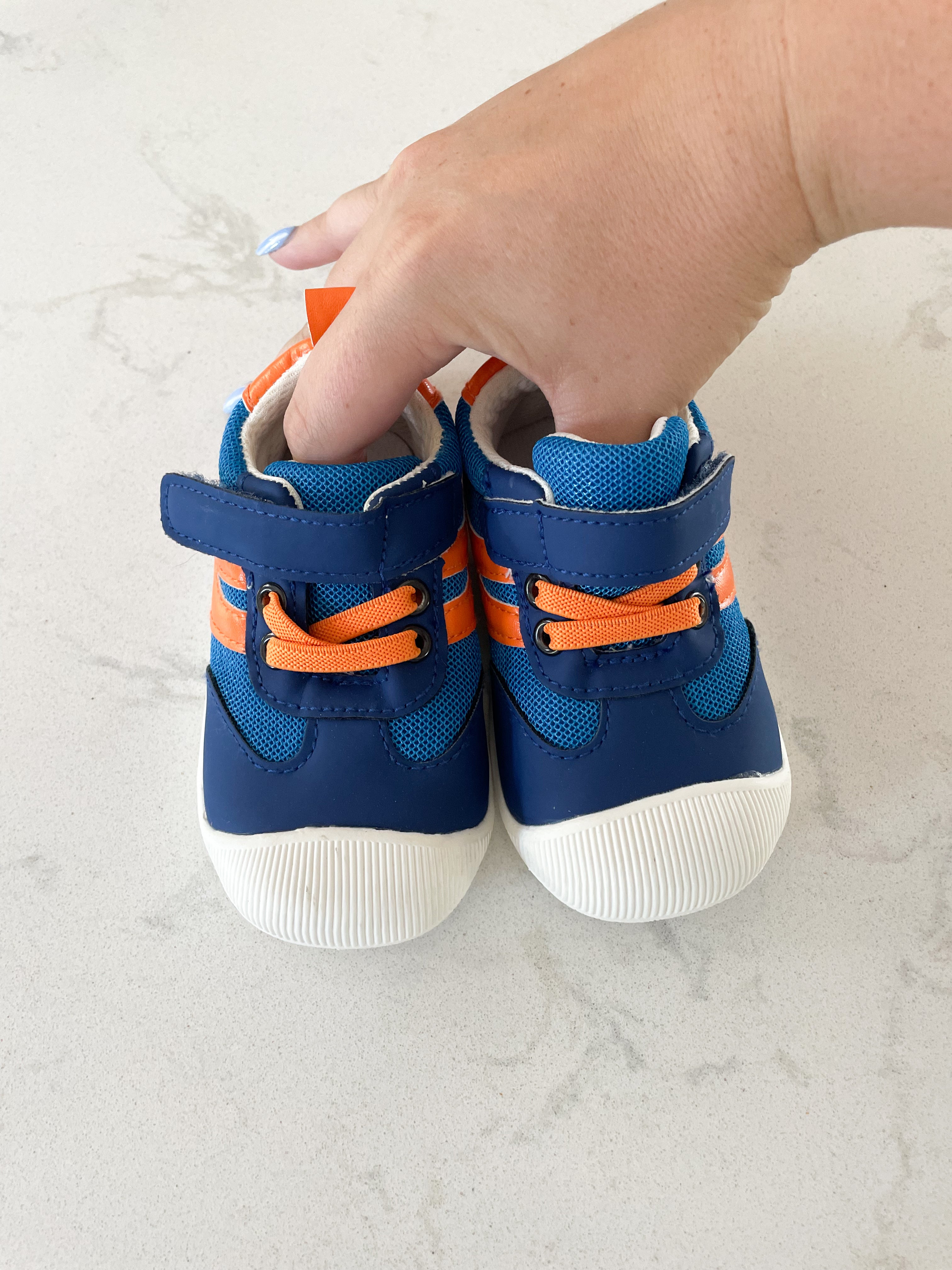 Nuby- 4C- blue and orange hard sold shoes