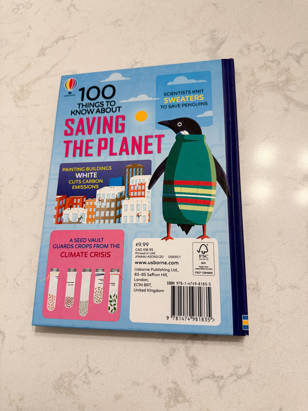 Usborne Books-Saving the Planet- VGUC