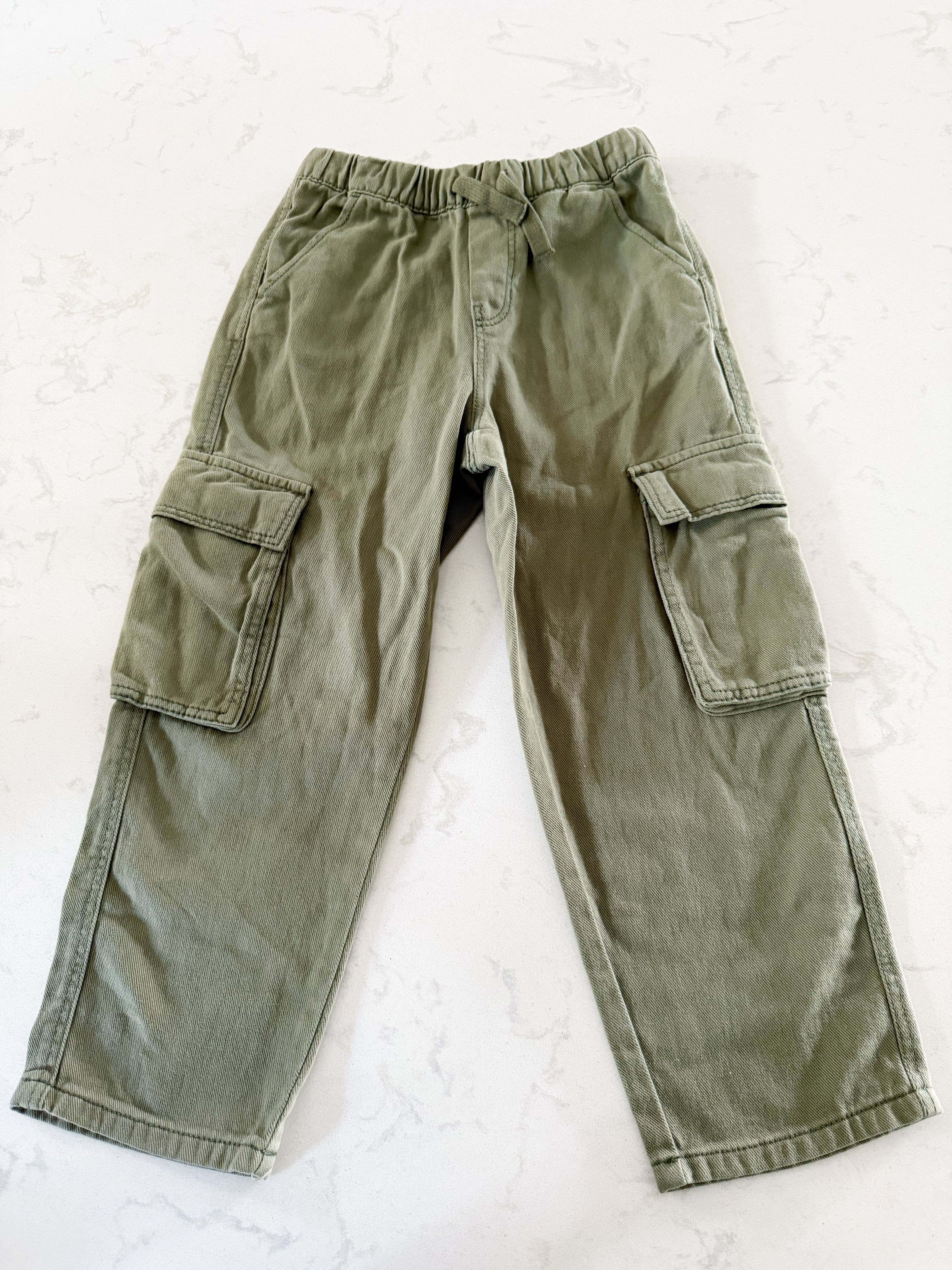H&M- 6Y- VGUC- green cargo pants