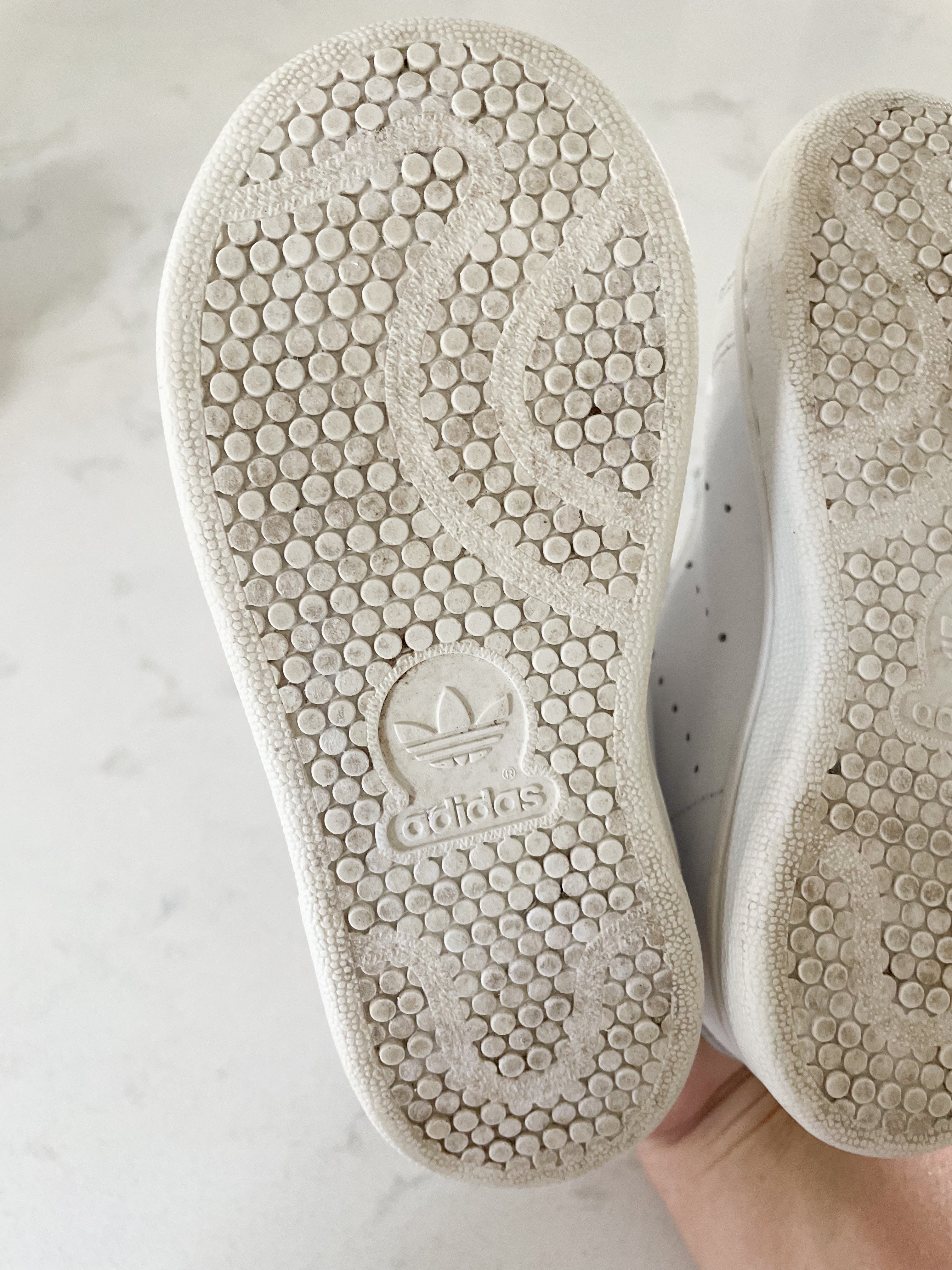 Adidas+ Stan Smith collab-8C- white shoes with green.