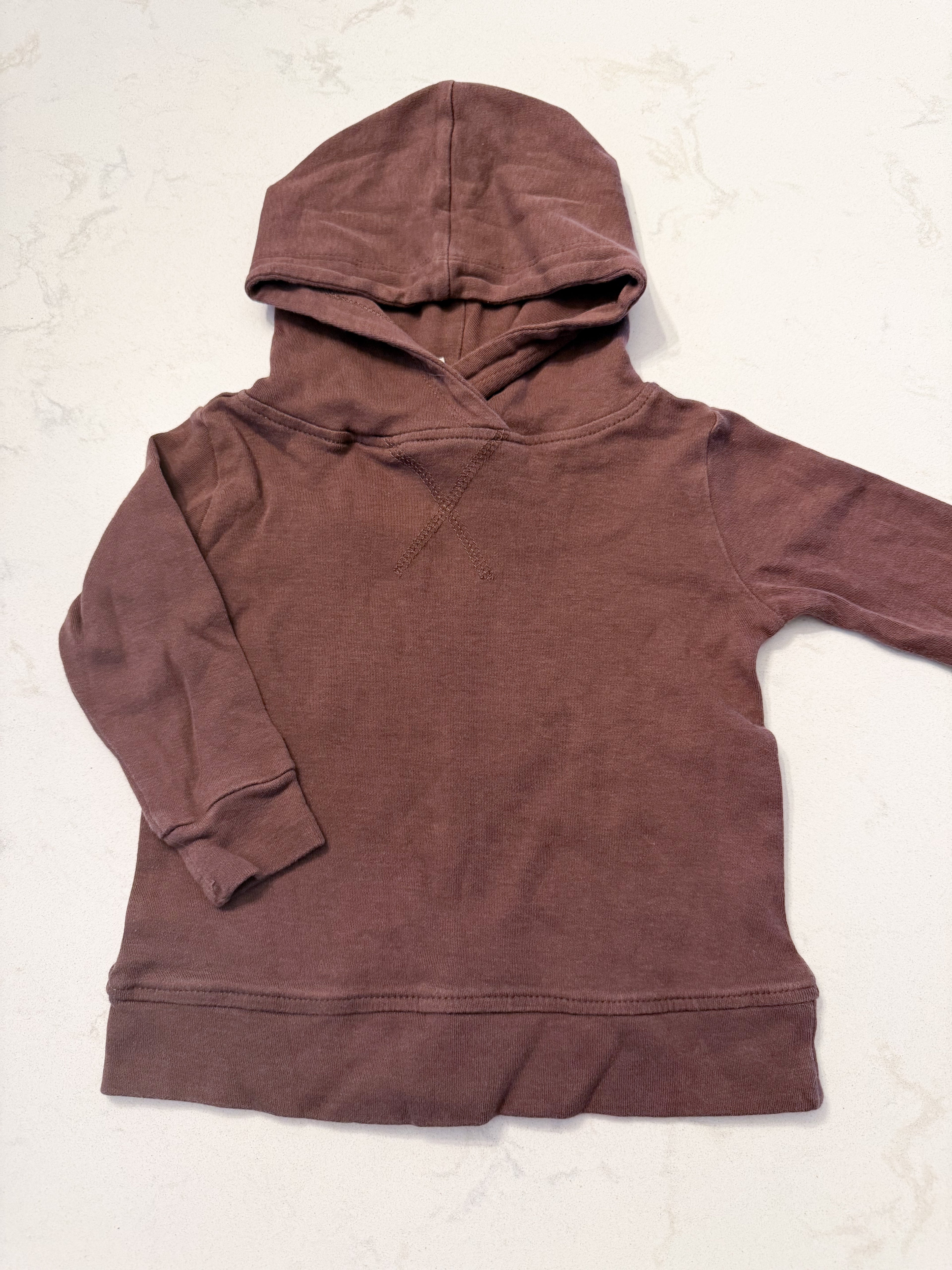 Kate Quinn- 18-24m- GUC- dark brown hoodie
