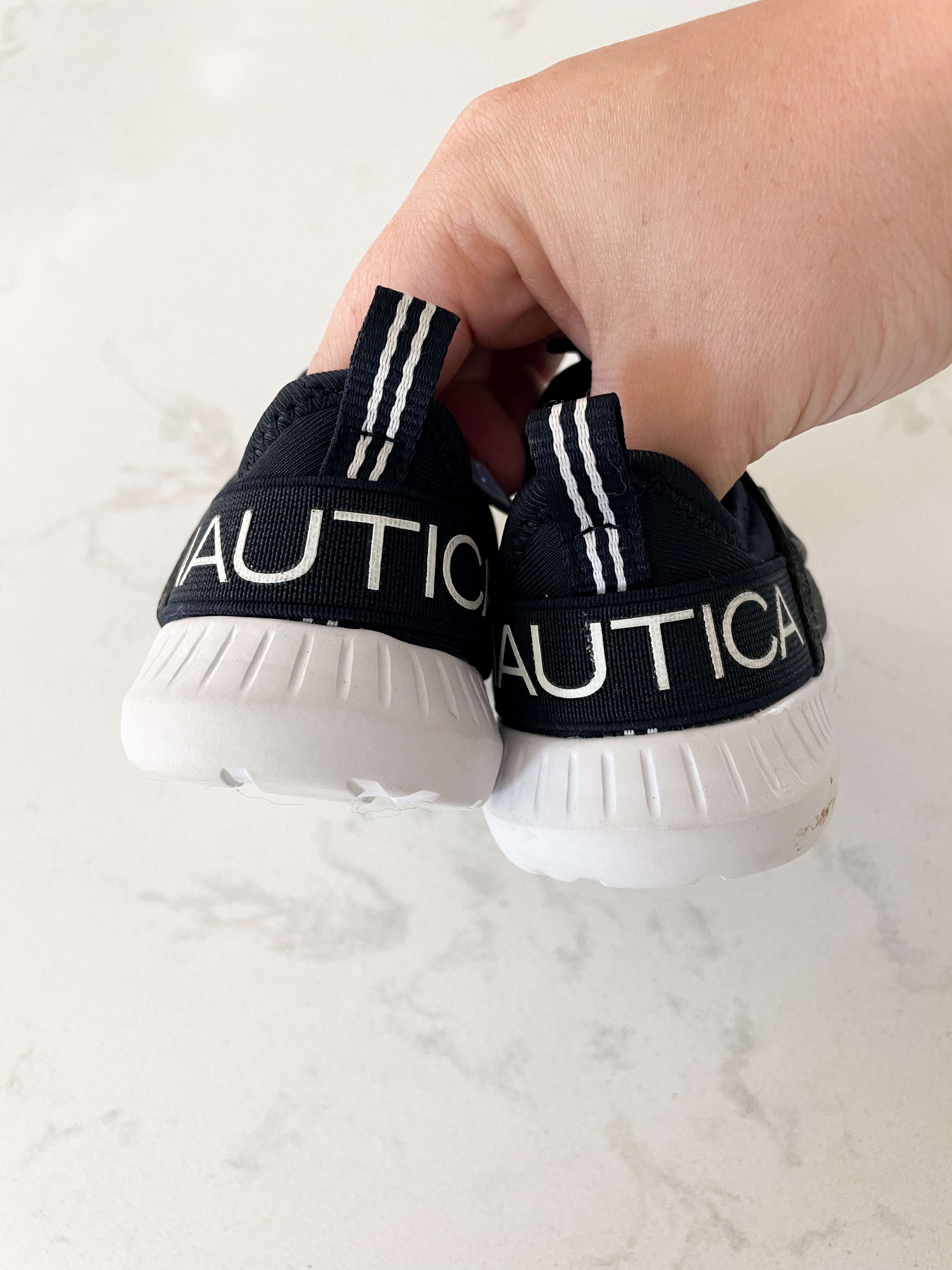 Nautica- 5C- navy blue slip on shoes