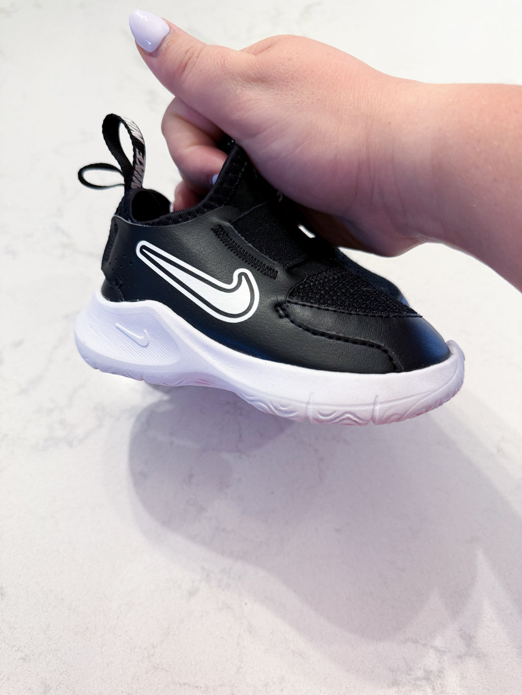 Nike- 5C- VGUC- black slip on shoes