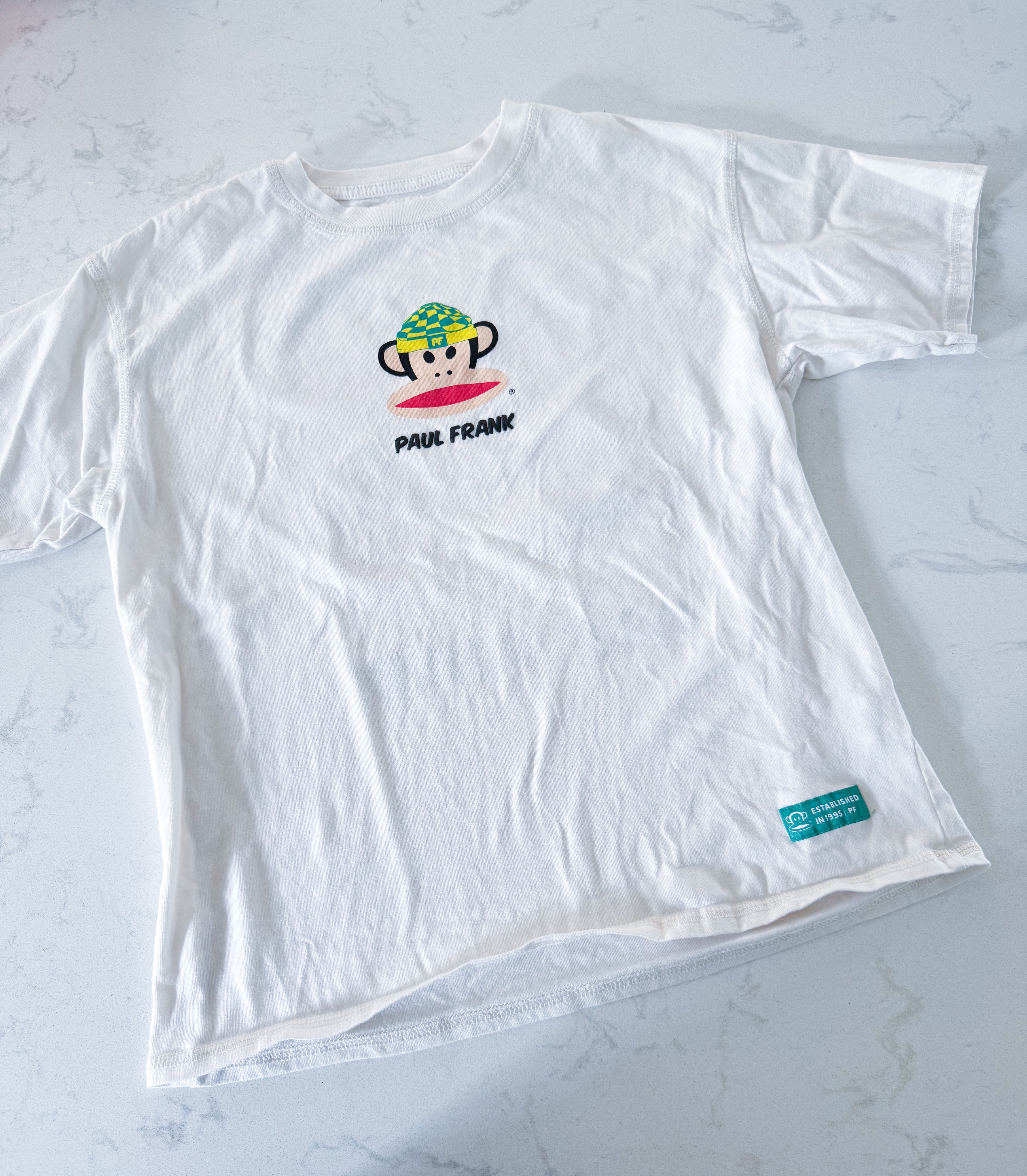 Zara x Paul Frank- 11-12Y- VGUC- white t shirt with Paul Frank graphics