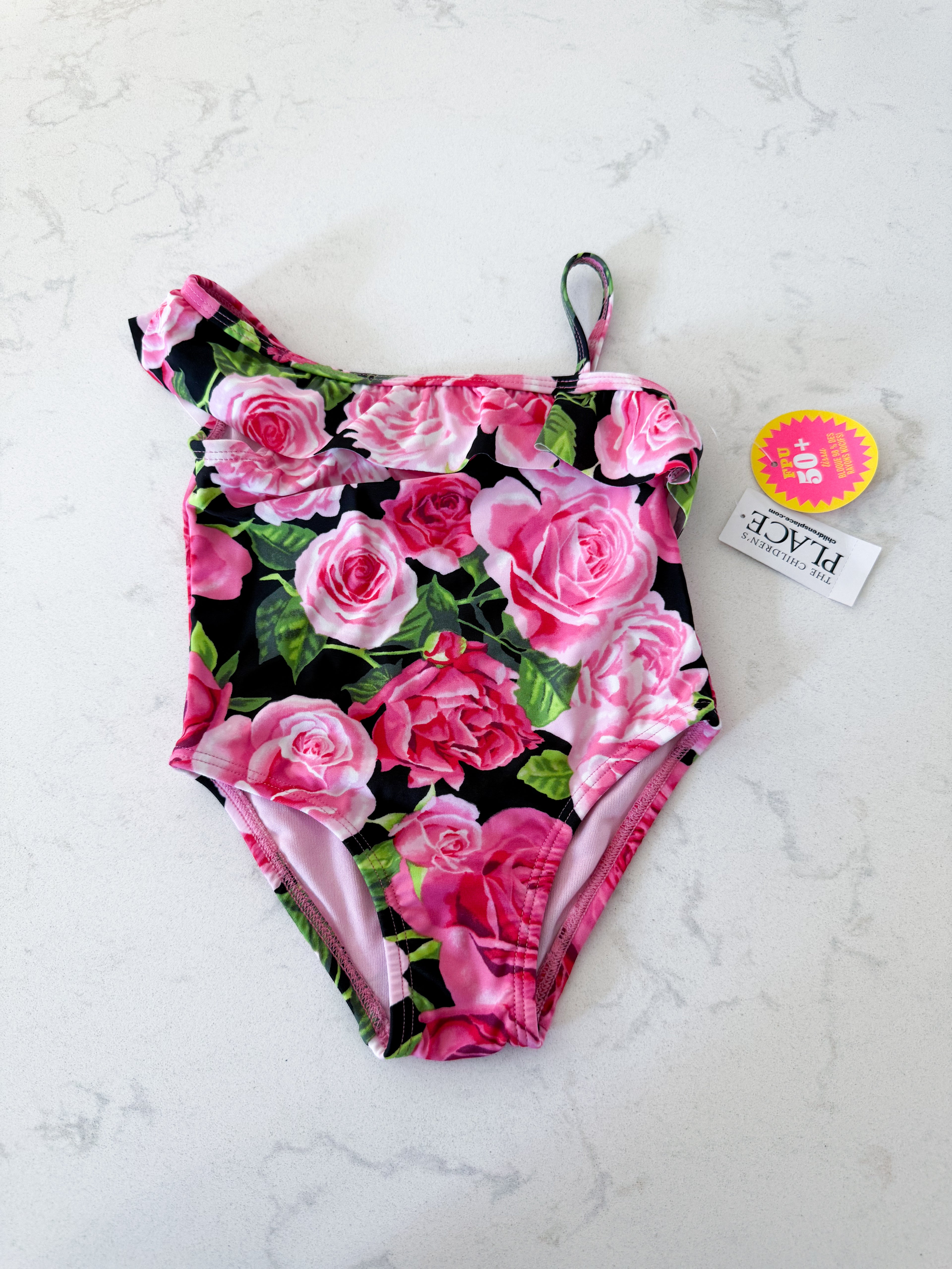 The Children’s Place- 18-24m- BNWT- bathing suit with pink roses
