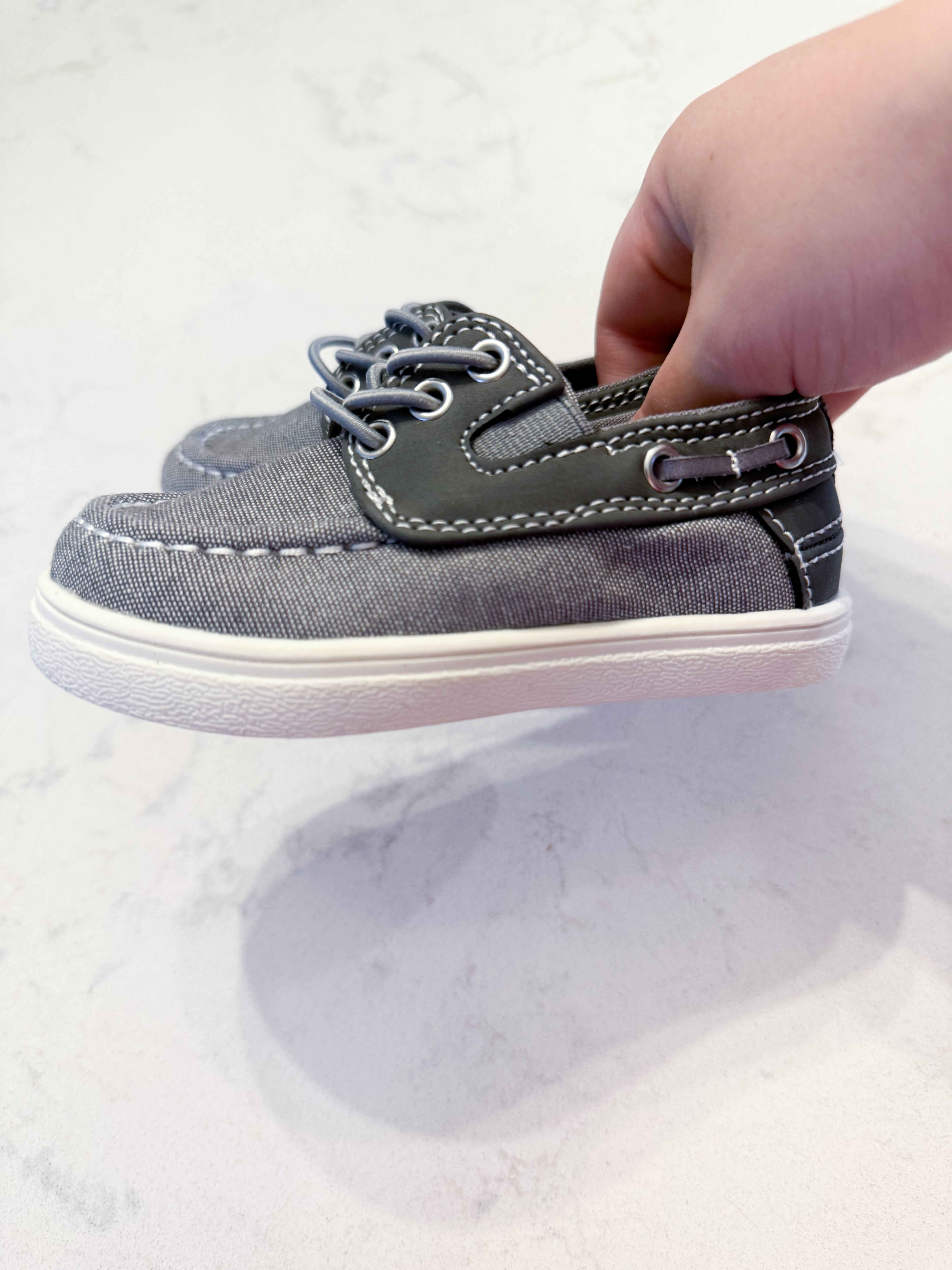 The Children’s Place- 6C- BNWOT- grey slip on shoes