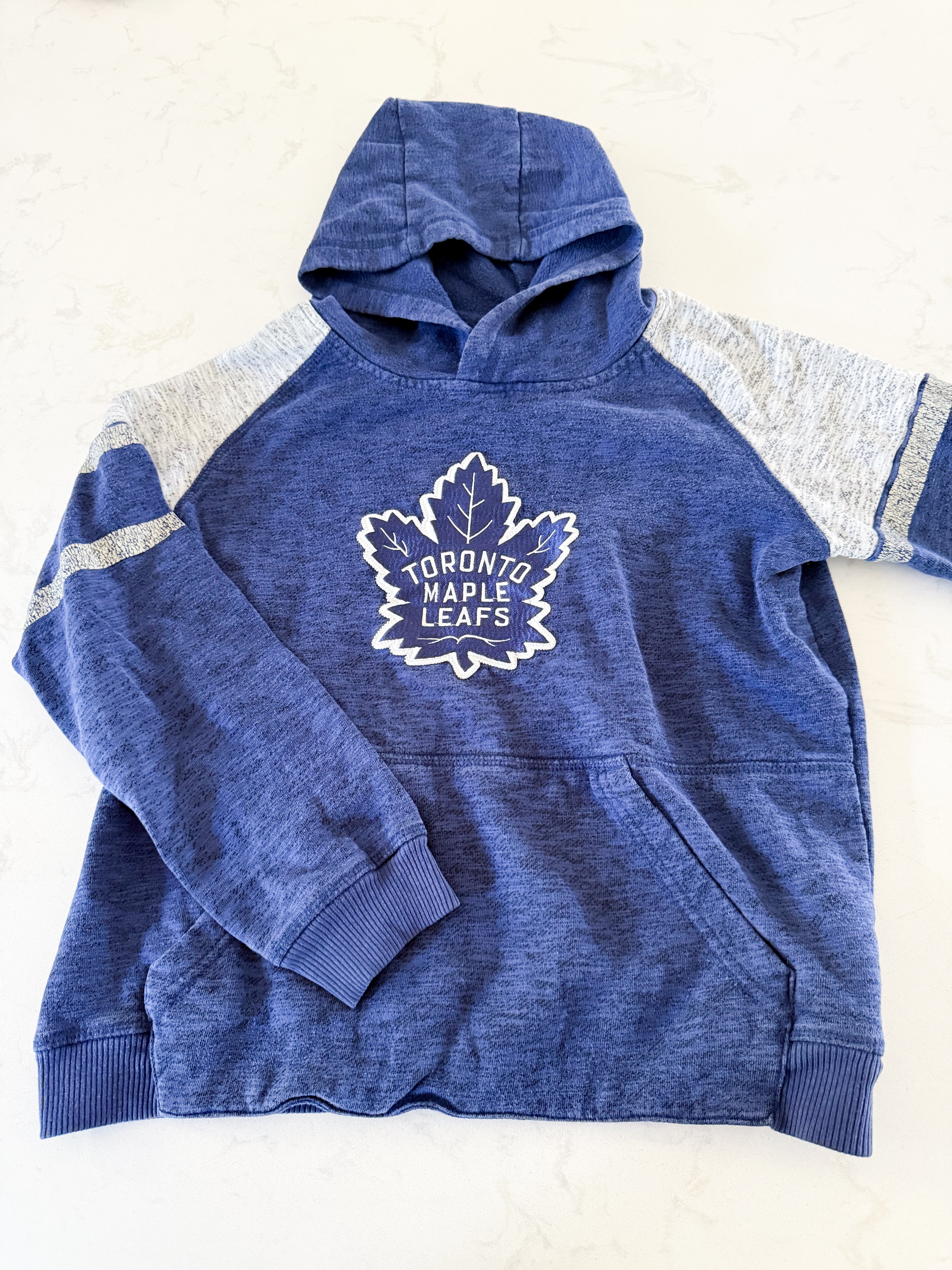 NHL- 10-12Y- GUC- blue TML hockey hoodie with embroidered logo