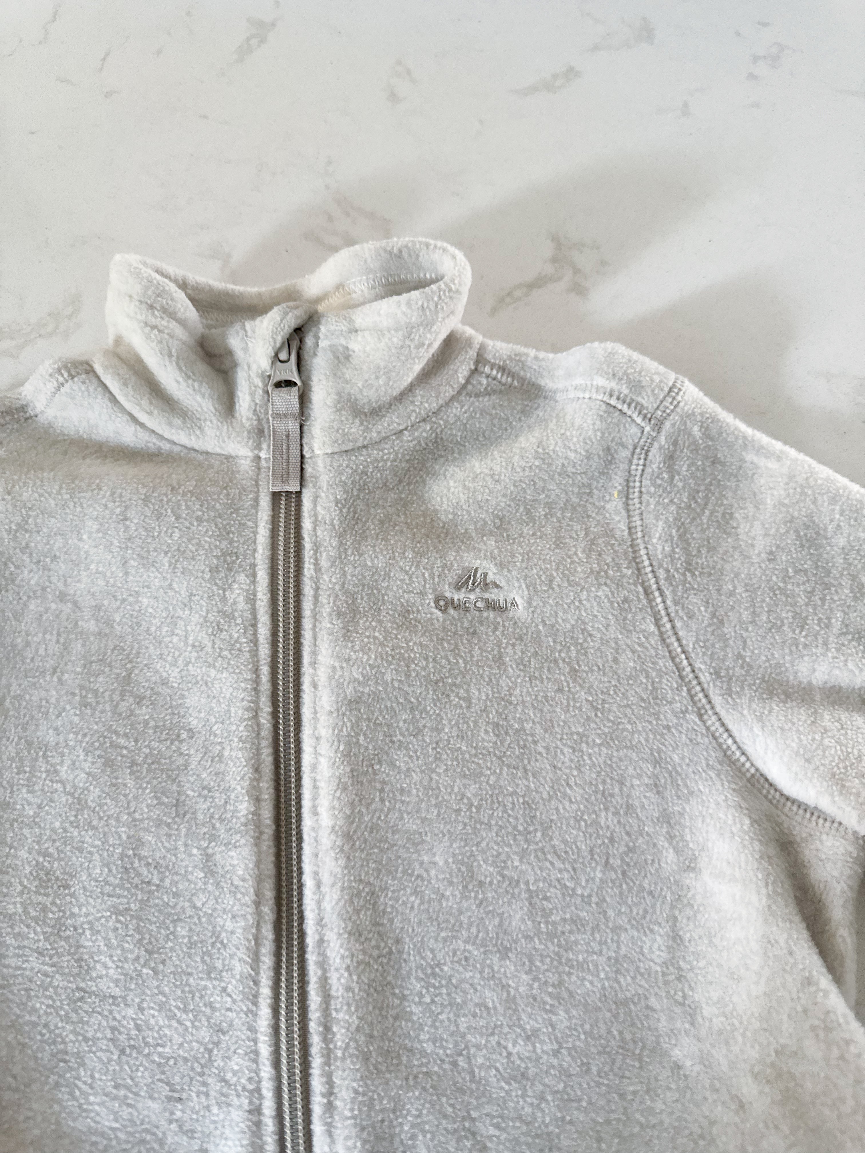 Quechua- 5-6Y- VGUC- beige fleece zip up