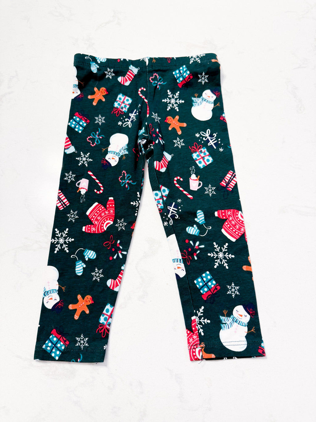 The Children’s Place- 18-24m- EUC- green Christmas leggings