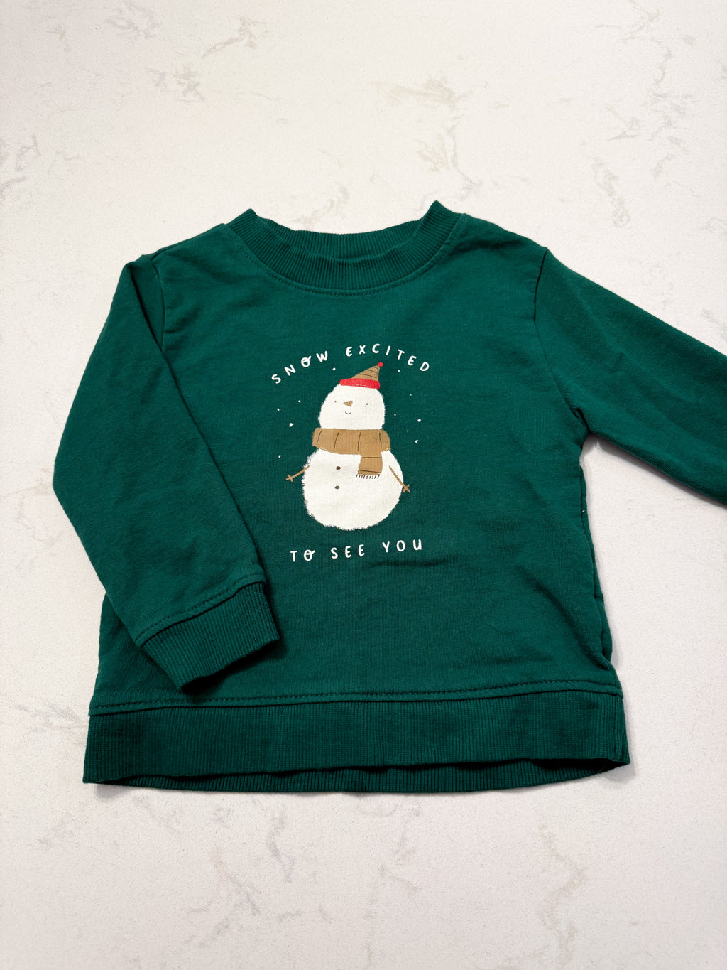 Carter’s-18m- VGUC- Green crewneck sweater