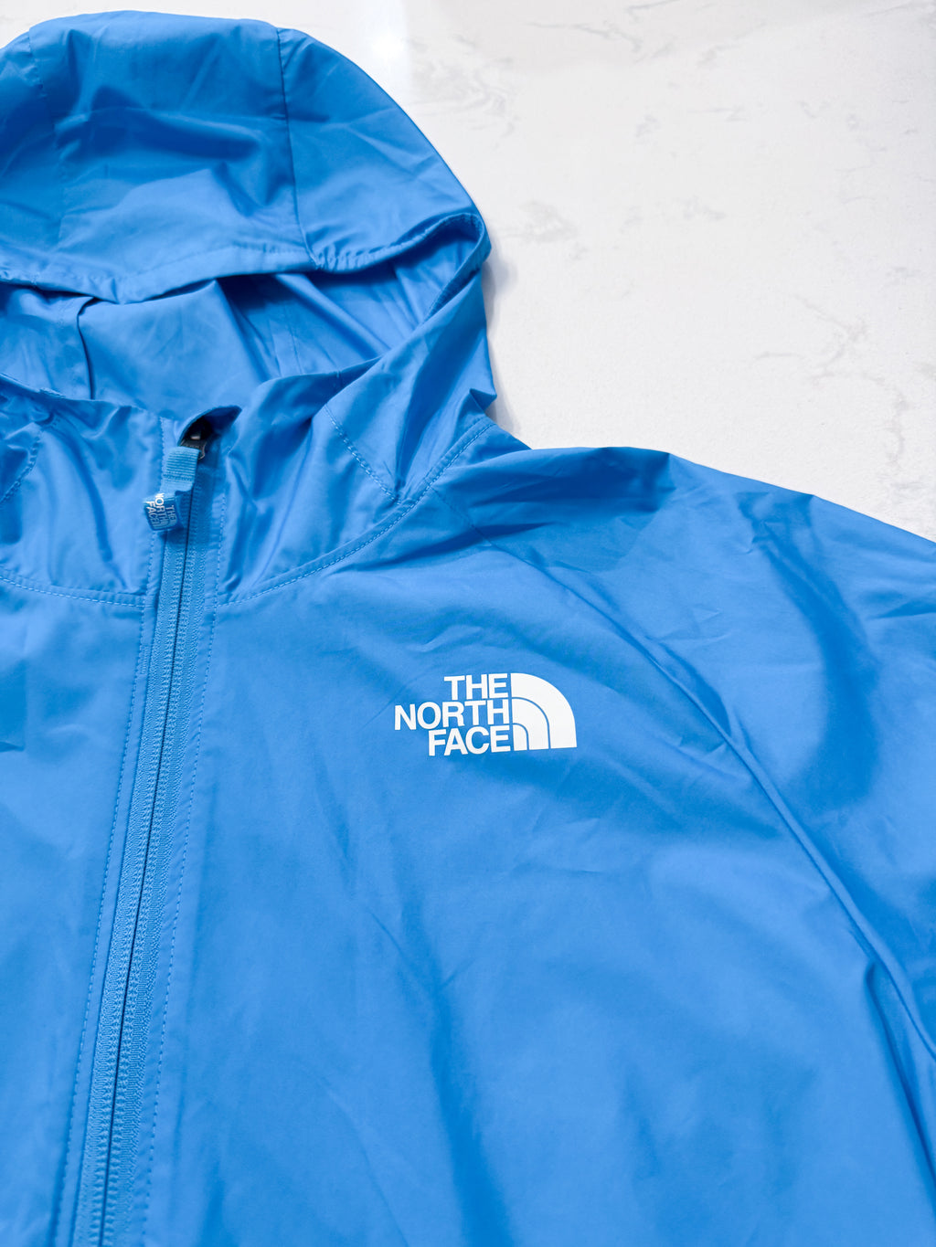 The North Face- 14-16Y- VGUC- quarter zip thin unlined windbreaker jacket with front pocket
