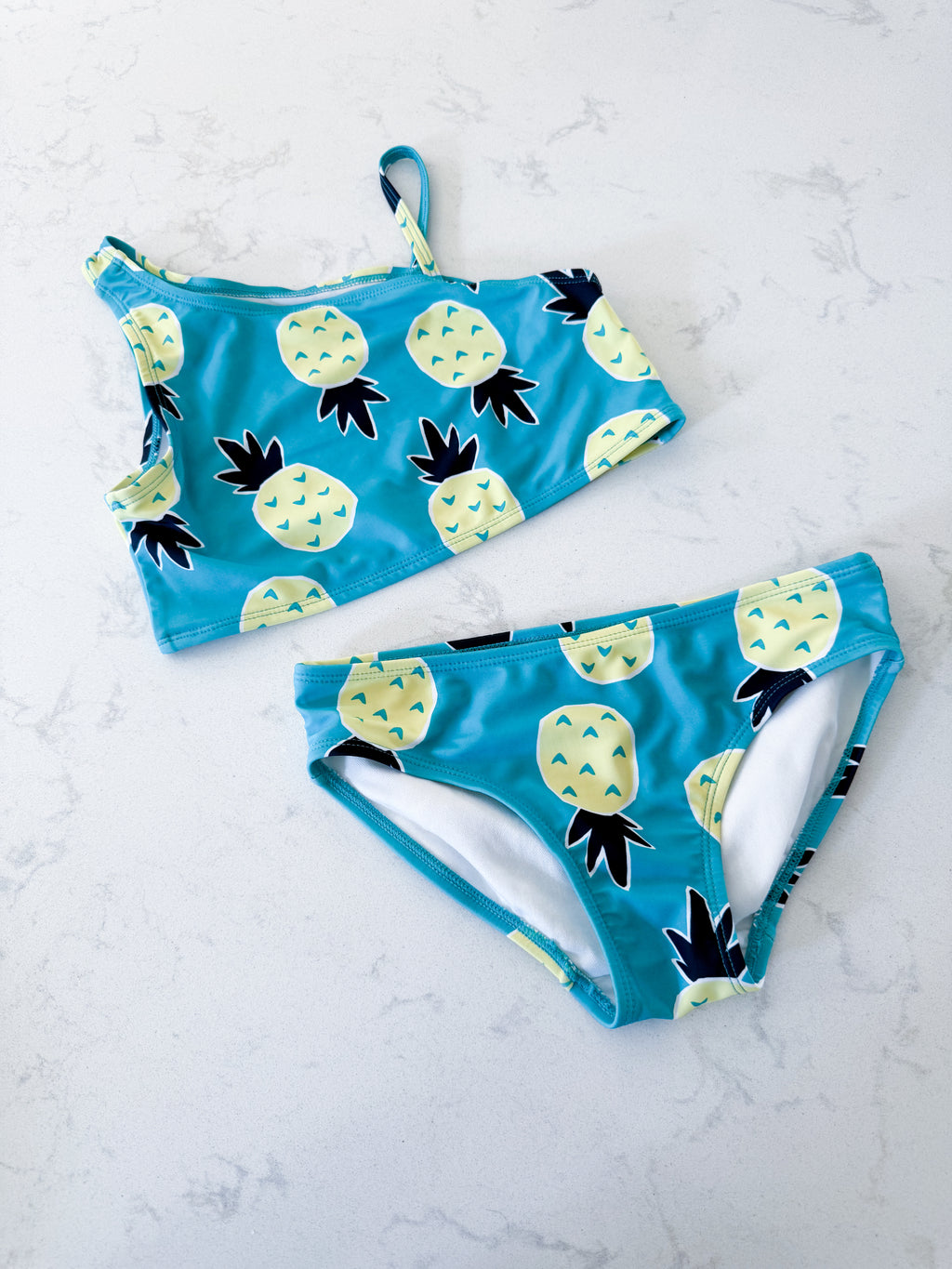 Carters- 12Y- PLAY- two piece pineapple swimsuit