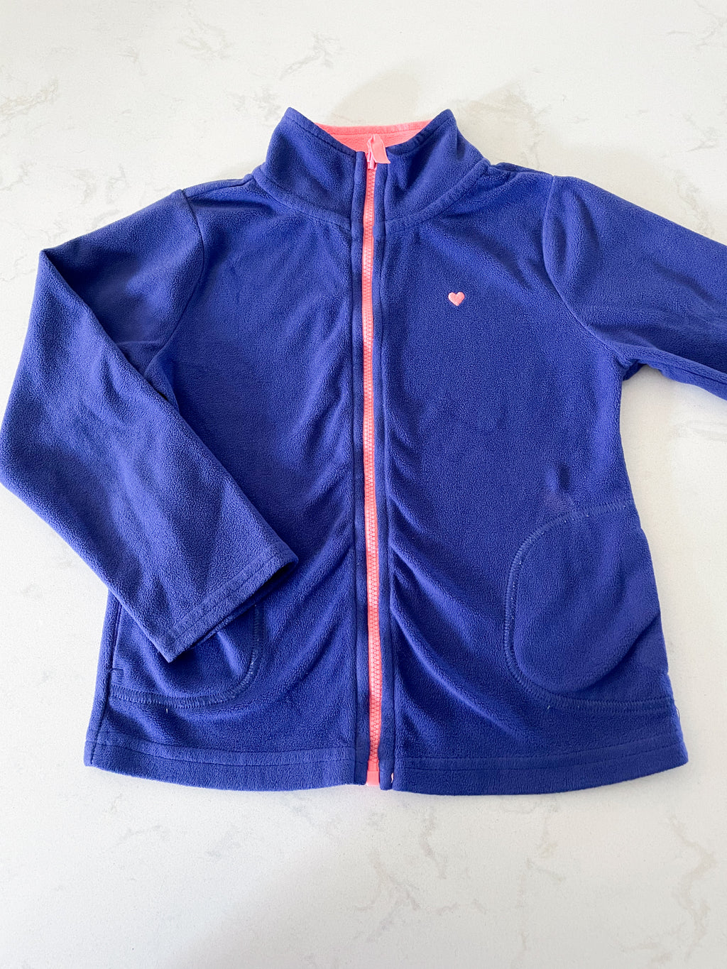 Carter’s- 5T- purple fleece with pink zipper