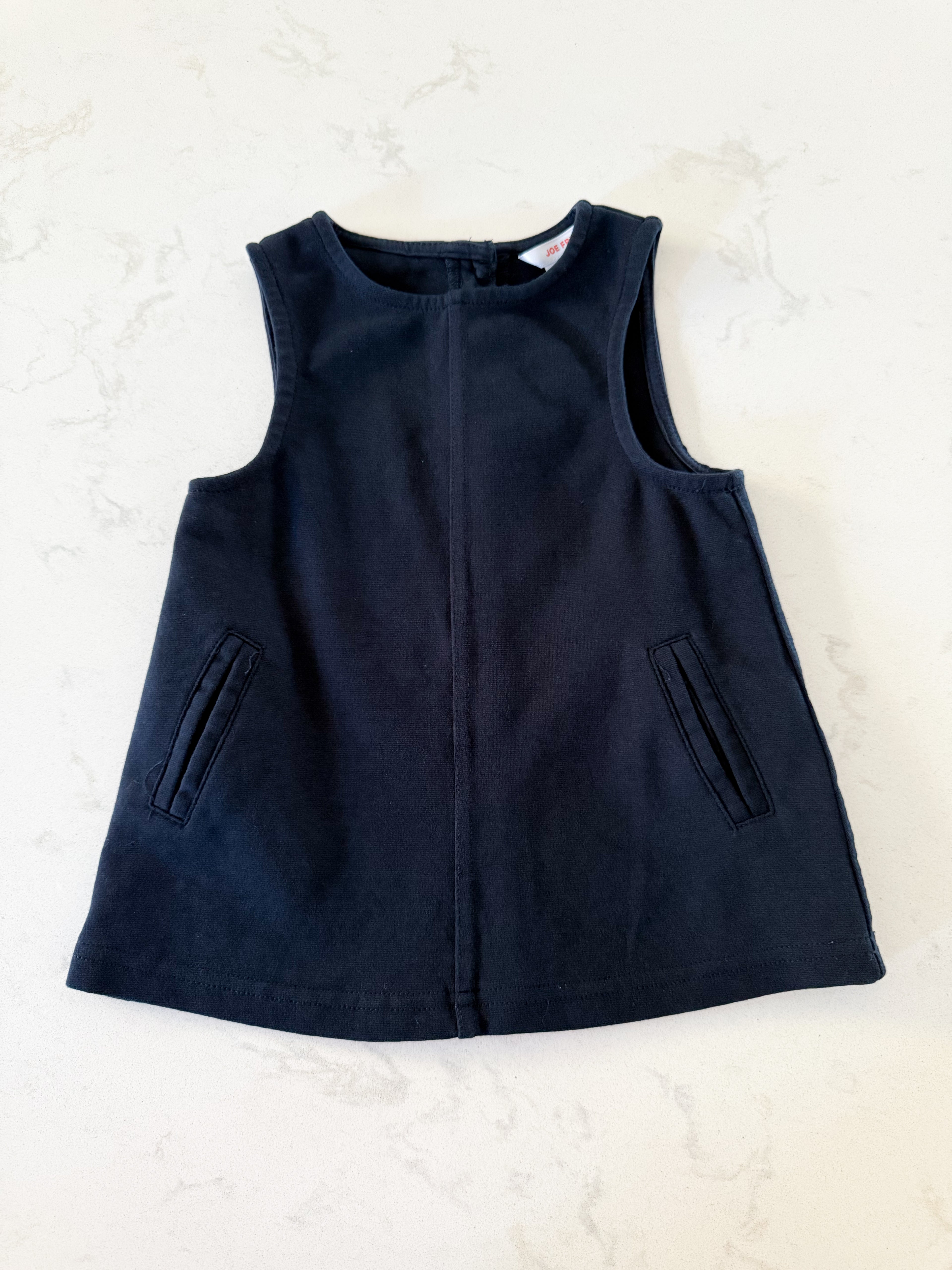 Joe Fresh- 6-12m- VGUC- navy blue dress