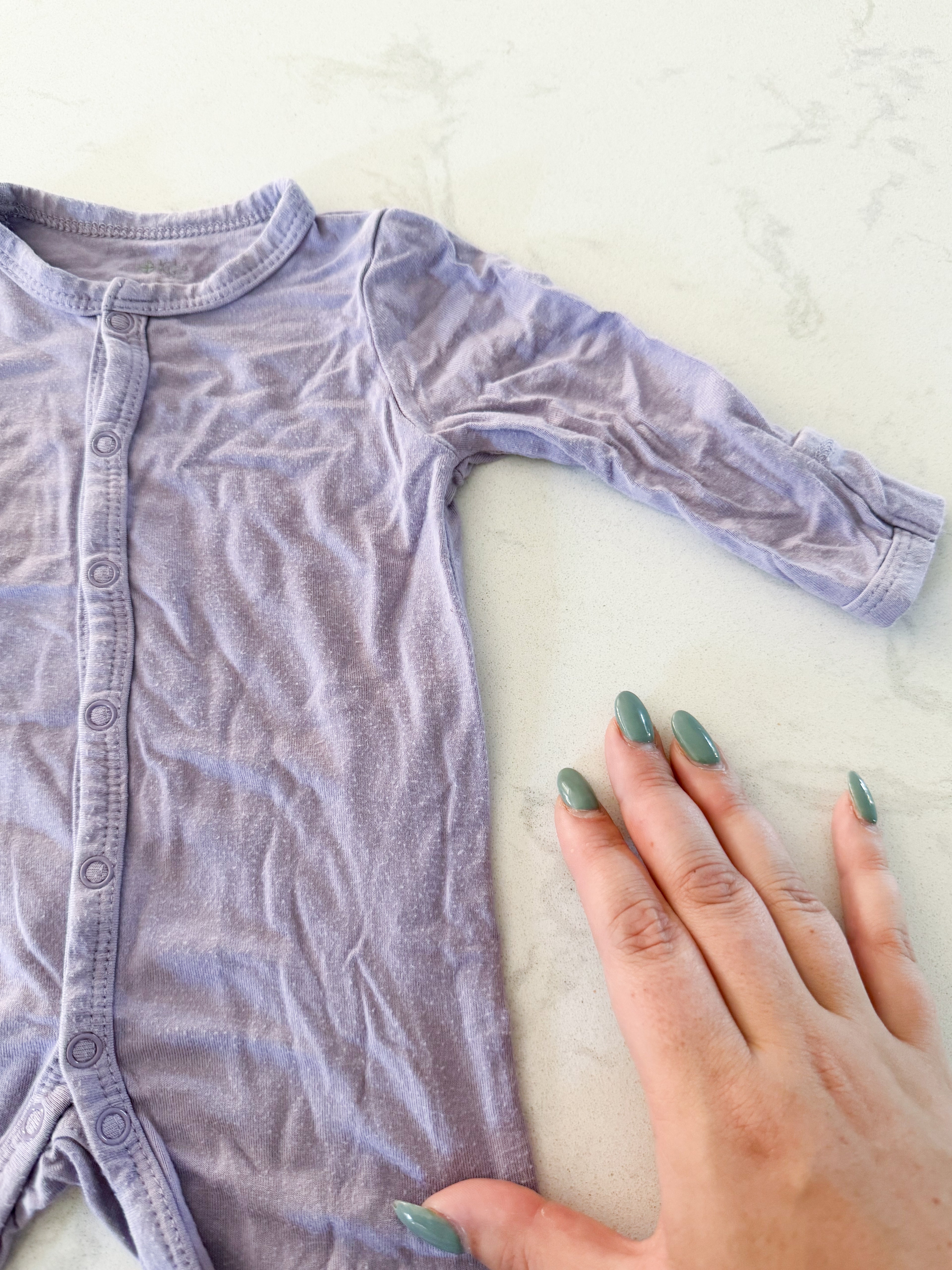 Kyte Baby- 0-3m- PLAY- light purple bamboo footless jammies