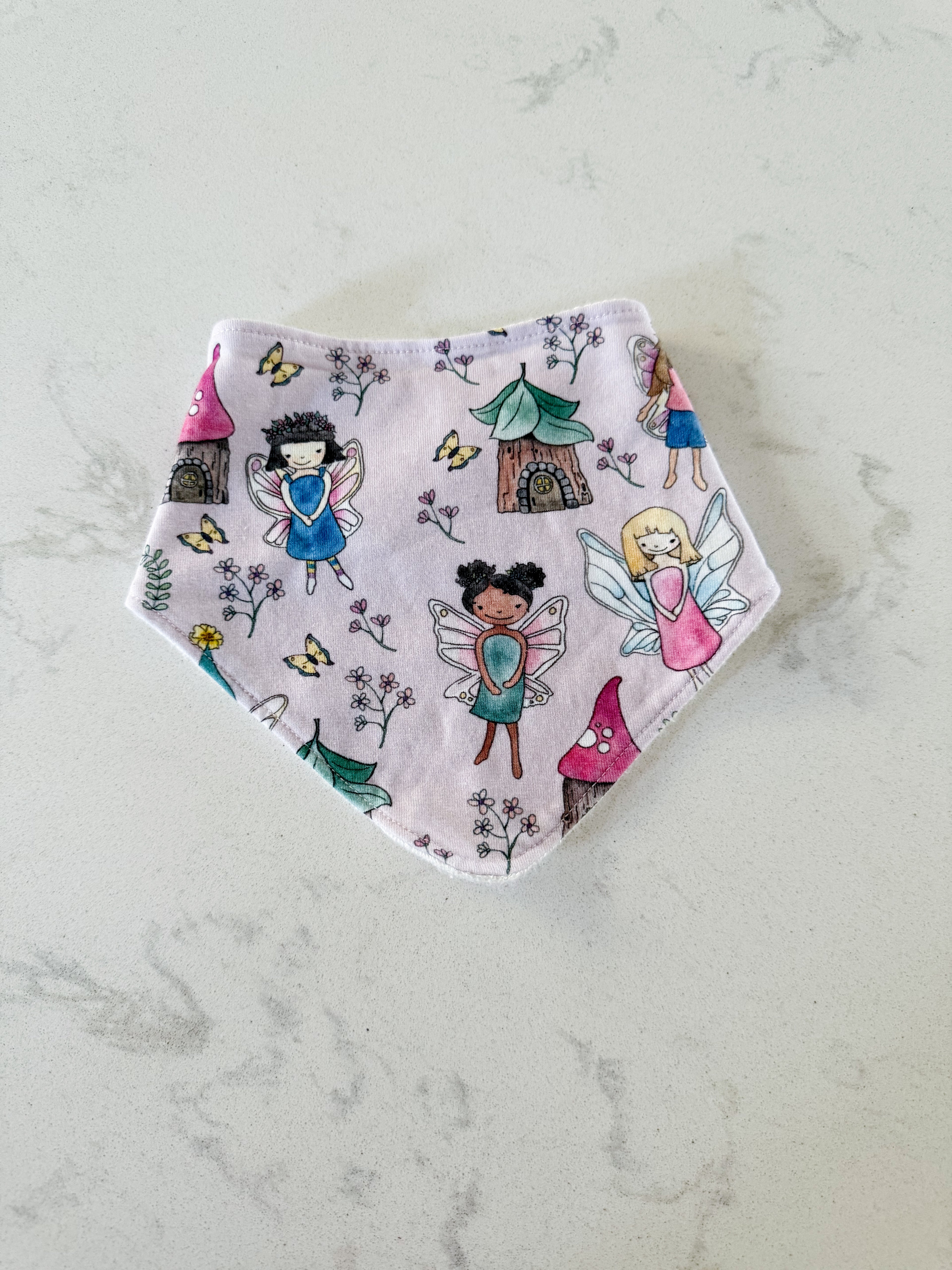 Homemade- fairies drool bib- VGUC