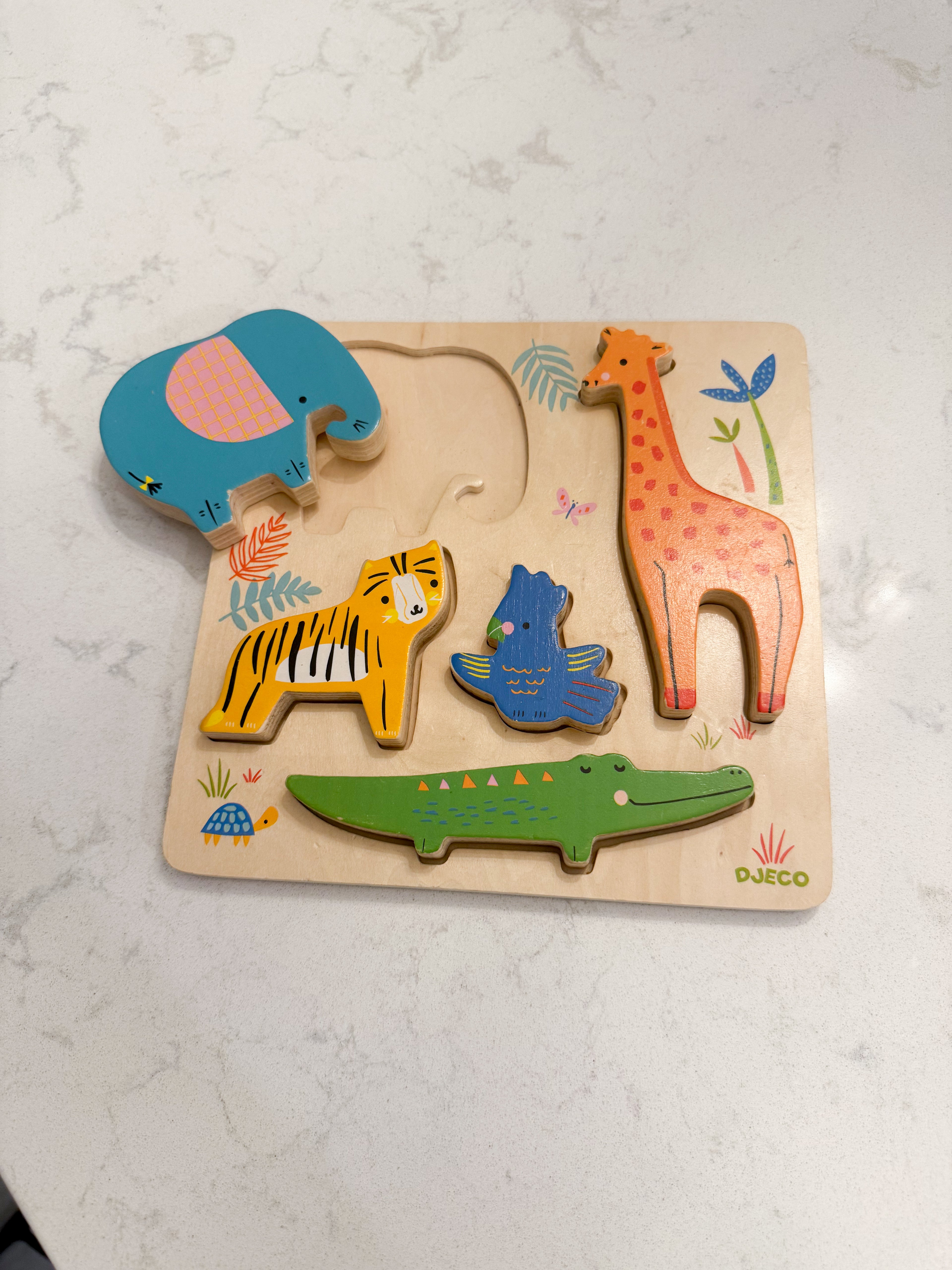 Djeco- wooden safari puzzle- PLAY