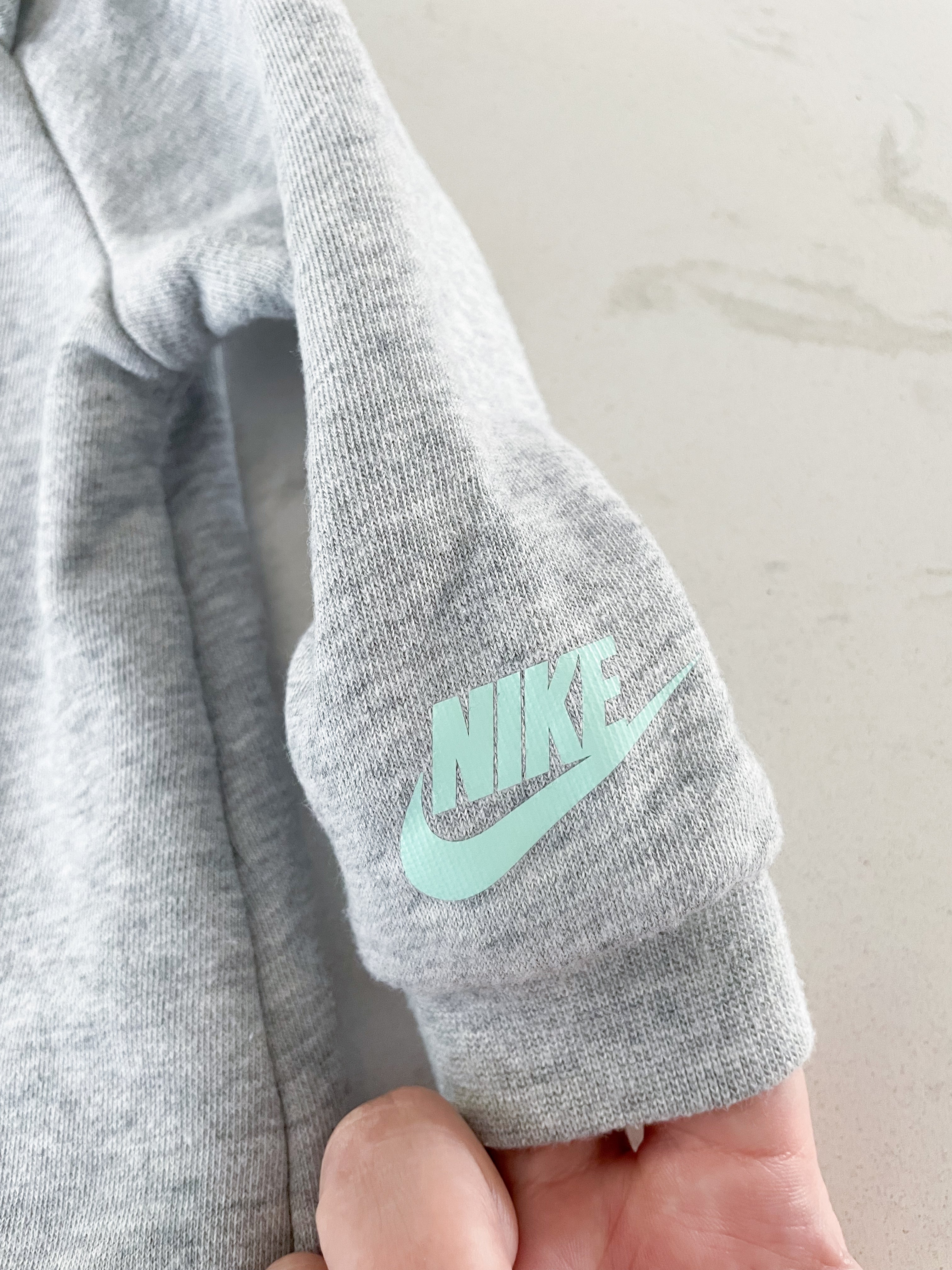 Nike- 9 months- crewneck sweater with ruffle shoulders