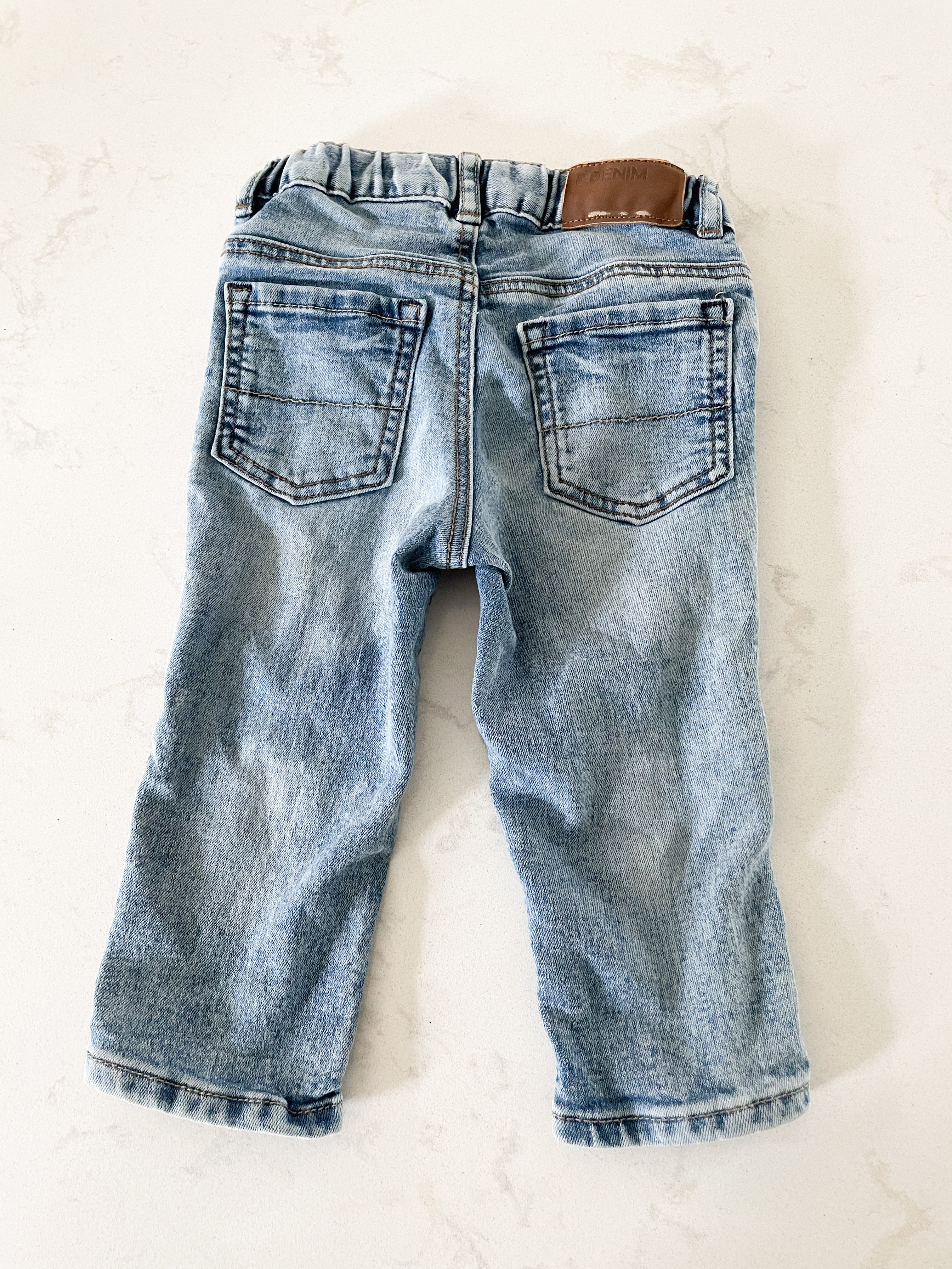H&M- 4-6 months- jeans with adjustable waistband