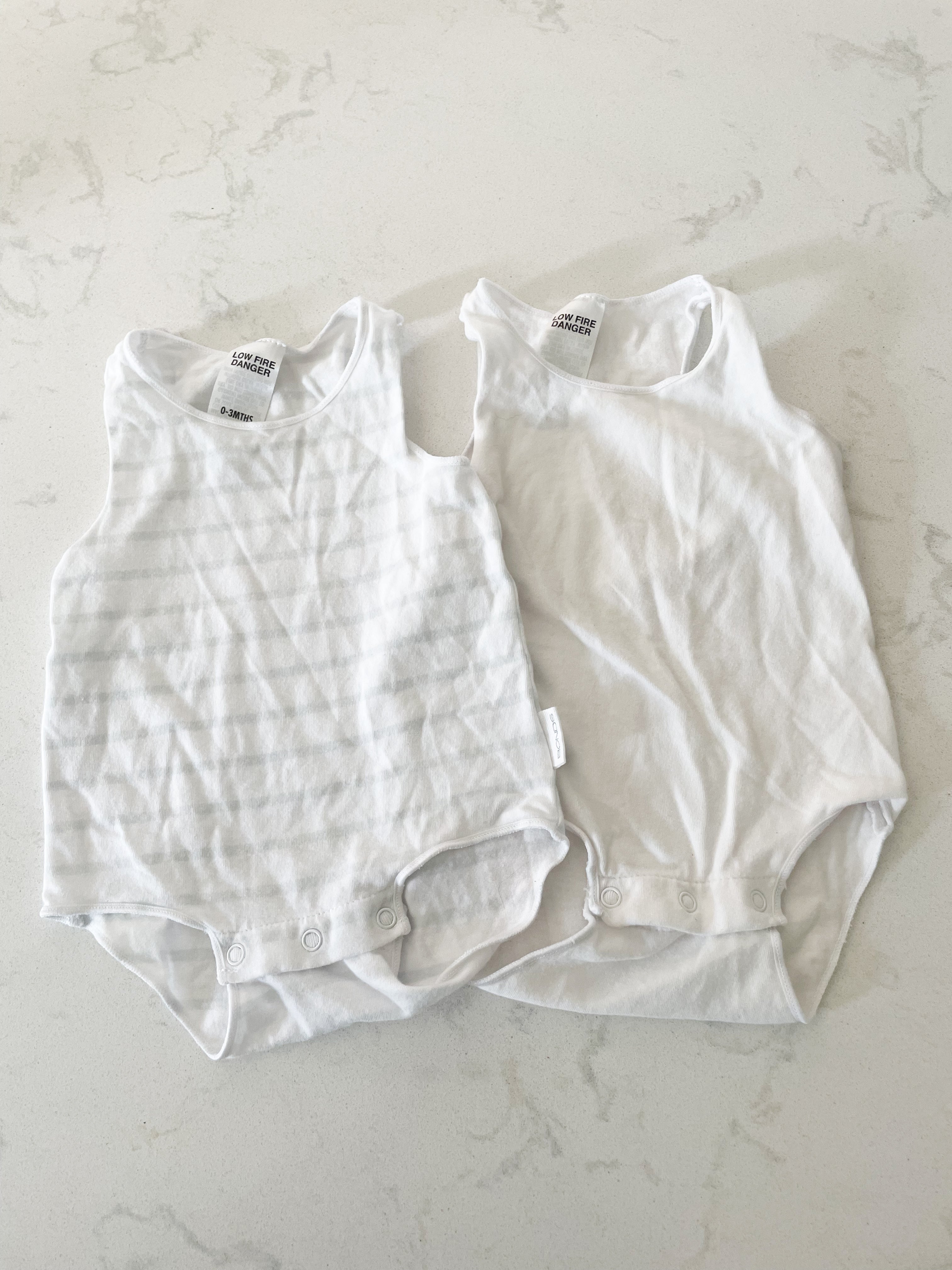 BONDS- size 000- set of two tank bodysuits