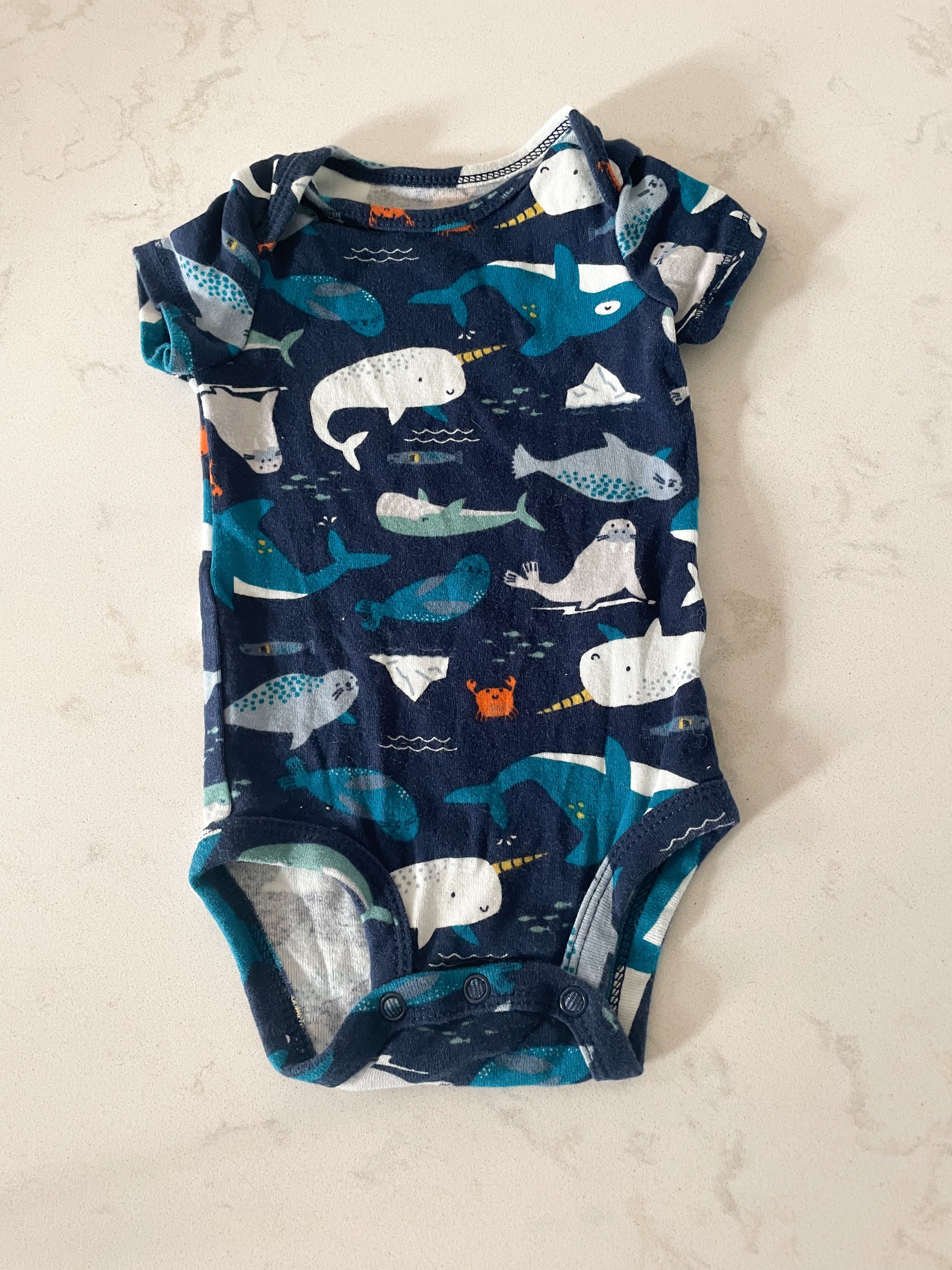 Carter’s-3 months- arctic sea life bodysuit