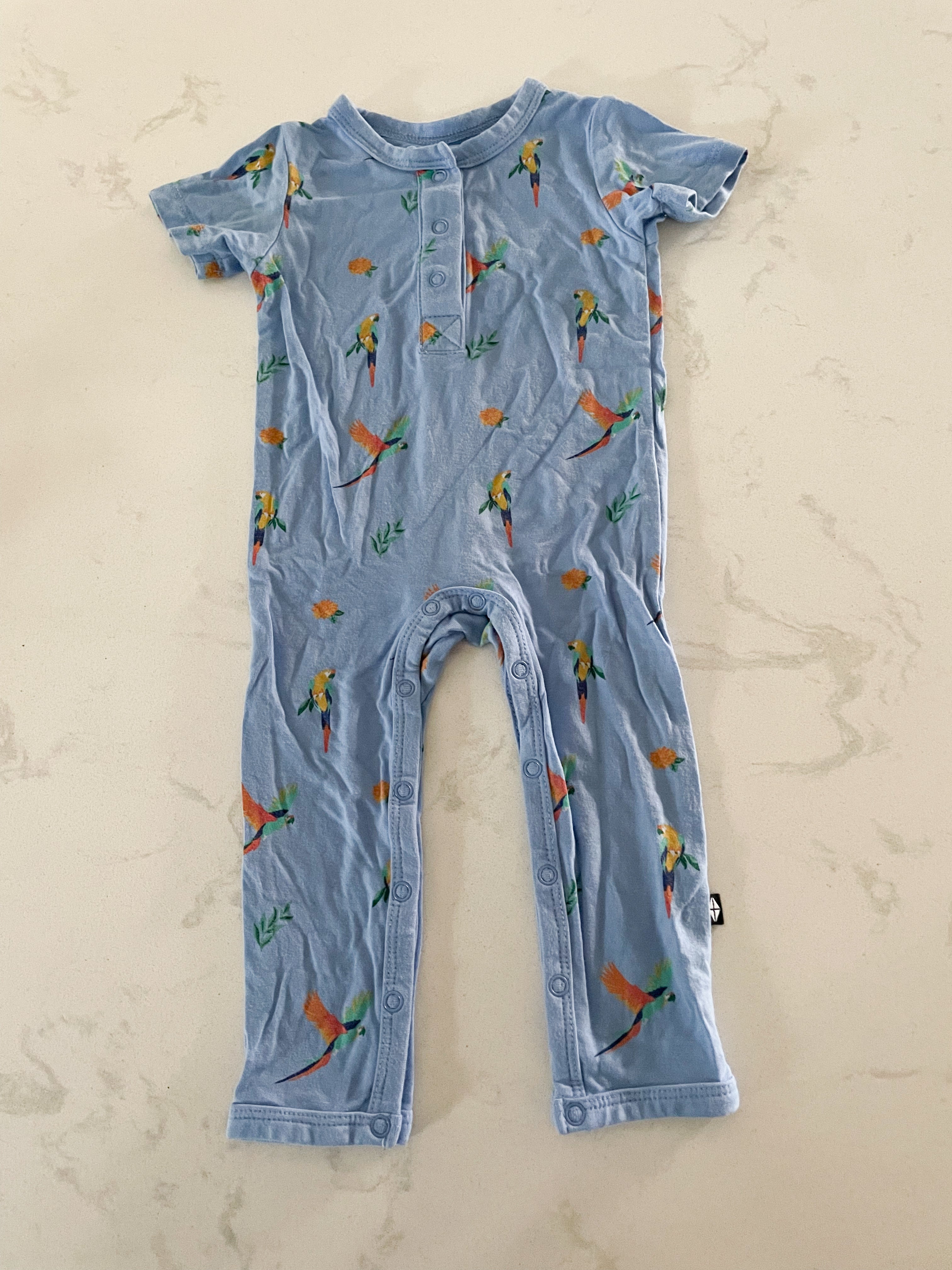 Kyte Baby- 0-3 months- short sleeved bamboo romper