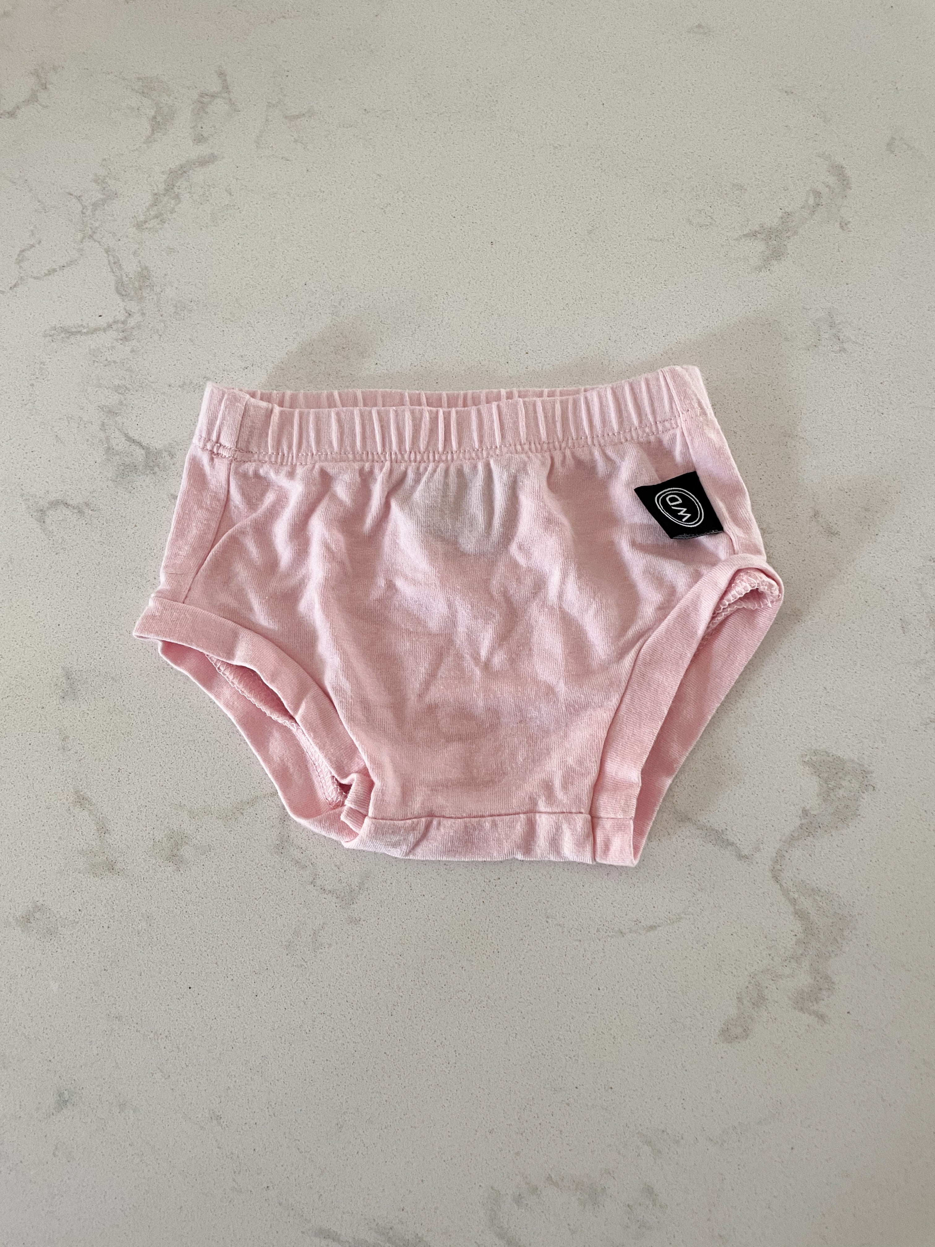 Wooly Doodle- 0-3 months- light pink bummies
